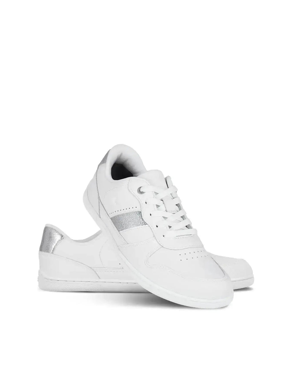 Be Lenka - Cellestia White & Silver - Zapatillas barefoot unisex blanco y plateado