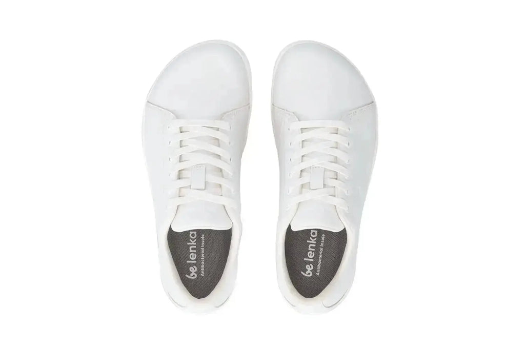 Be Lenka - Core All White - Zapatillas barefoot unisex blancas