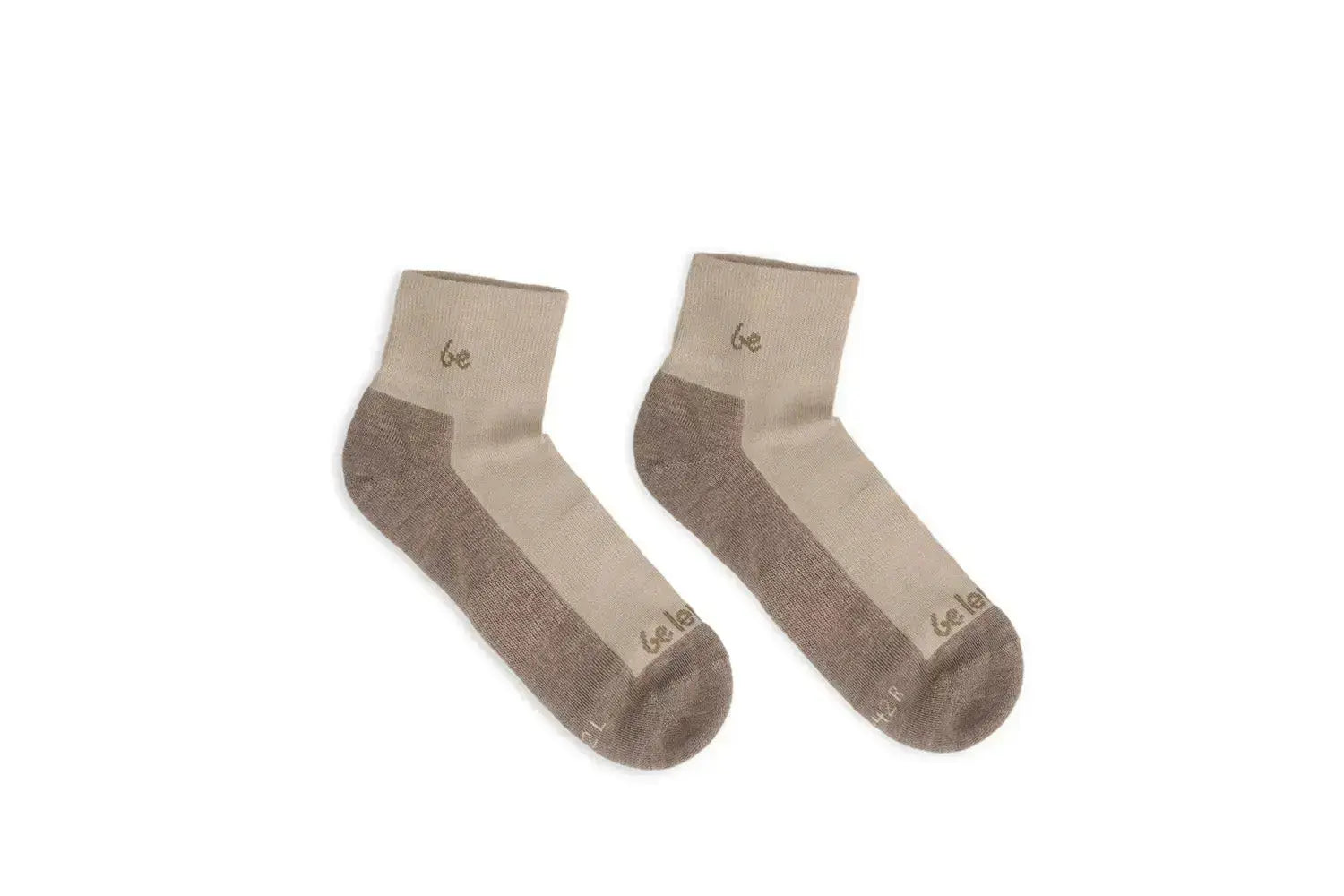 Be Lenka - Crew Merino Wool Beige - Chaussettes barefoot
