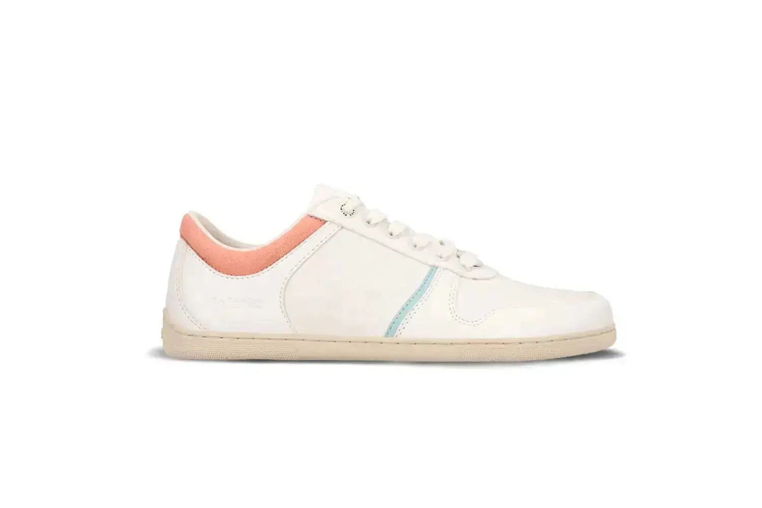 Be Lenka - Echo White & Cotton Candy Vegan - Zapatillas barefoot unisex veganas blanco y rosa