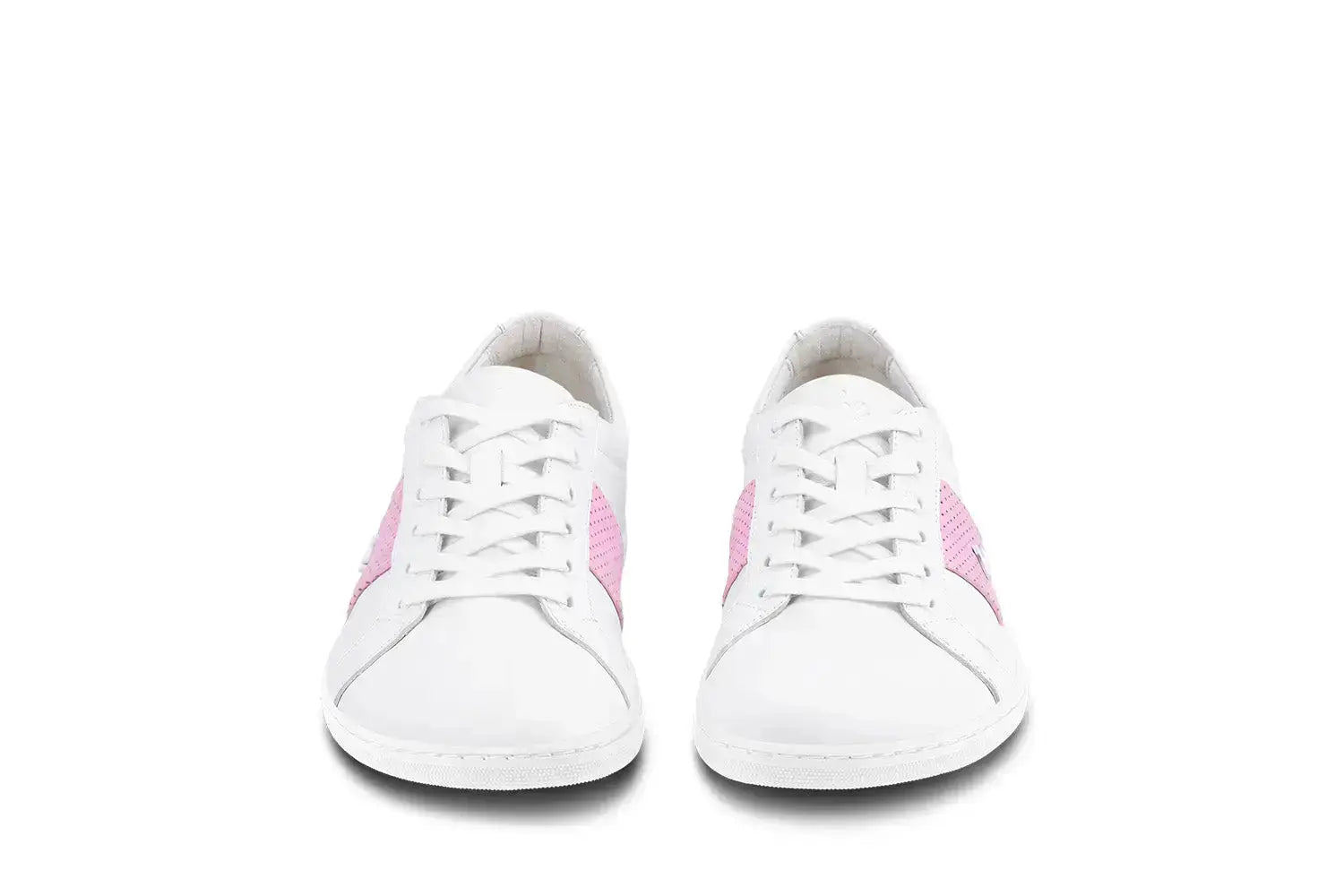 Be Lenka - Elite White & Pink - Zapatillas barefoot unisex blanco y rosa
