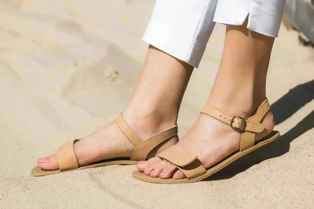 Be Lenka Grace Sand - Sandalias barefoot beige para mujer