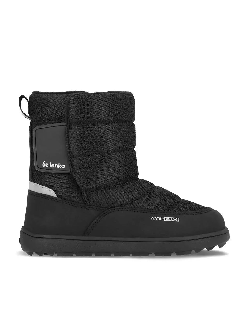Be Lenka Kids - Ailo All Black - Botas de nieve descalzas