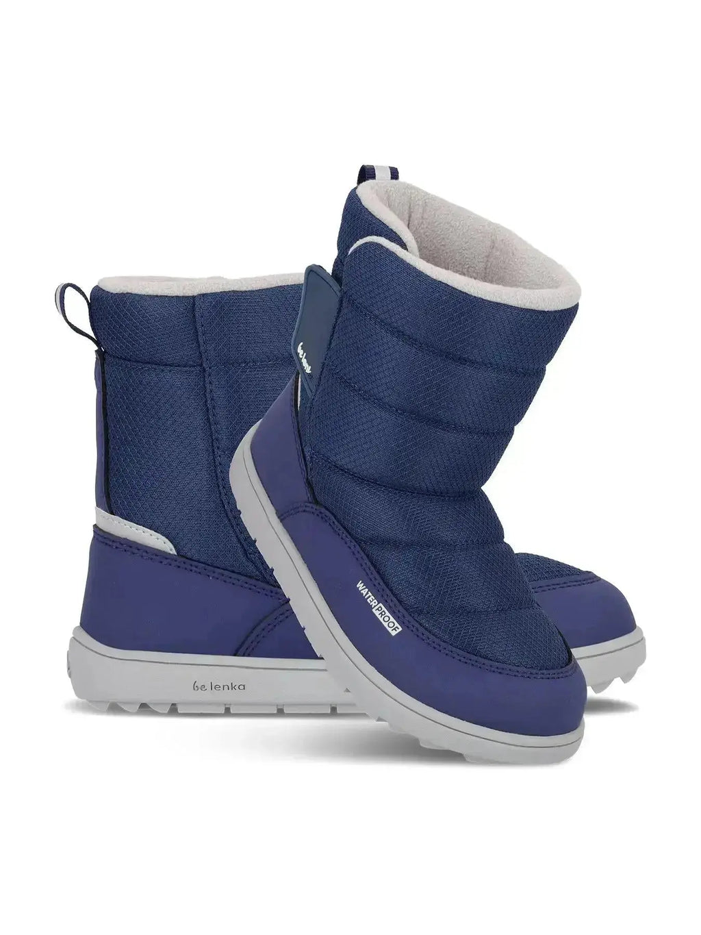 Be Lenka Kids - Ailo Junior Bleu Foncé - Bottes de neige barefoot