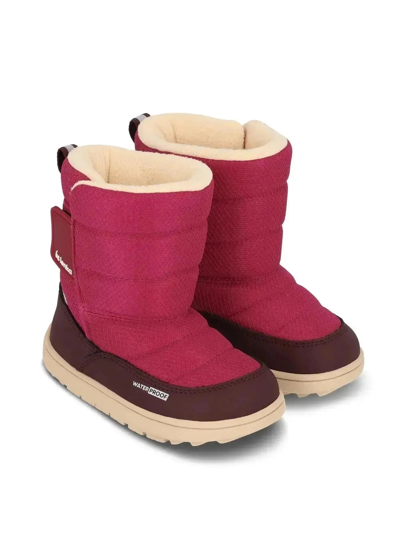 Be Lenka Kids - Ailo Preschool Berry - Botas de nieve respetuosas primeros pasos cereza