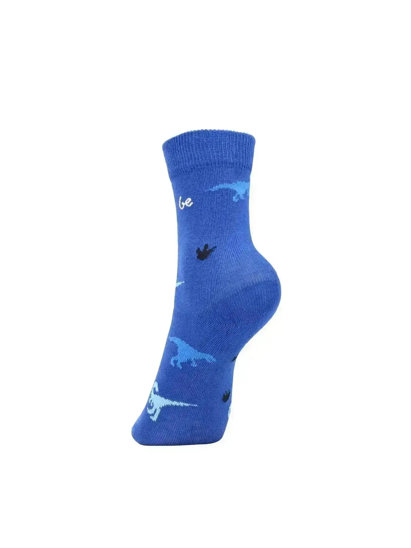 Be Lenka Kids - Crew Dino Royal Blue 3 pack - Calcetines barefoot