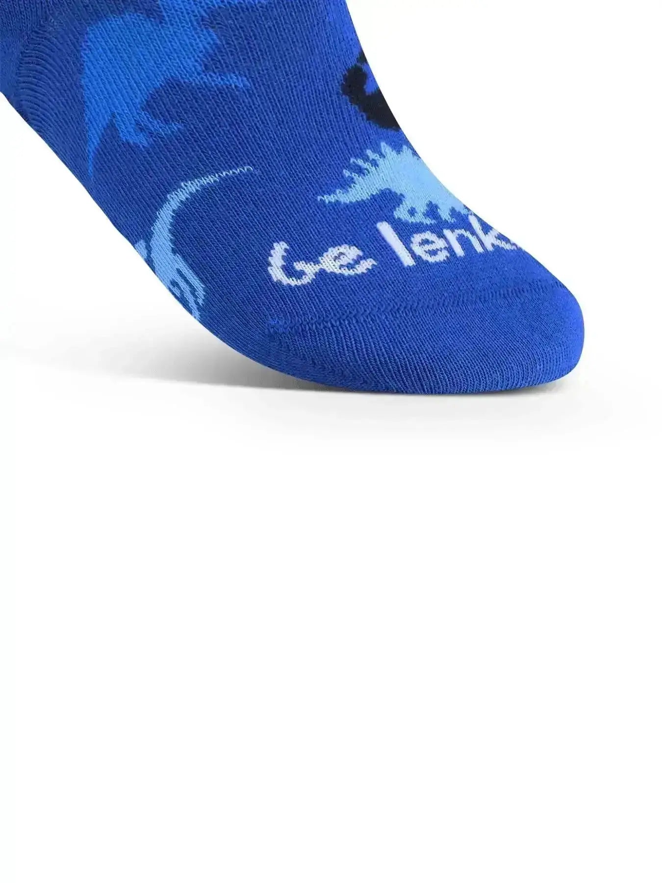 Be Lenka Kids - Crew Dino Royal Blue - Calcetines barefoot
