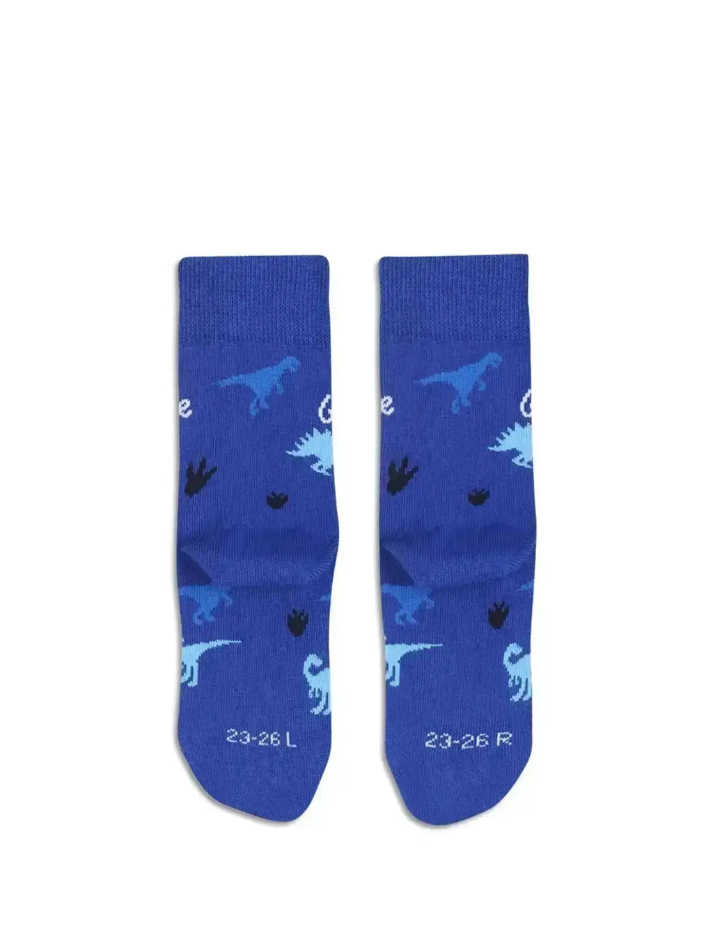 Be Lenka Kids - Crew Dino Royal Blue - Calcetines barefoot
