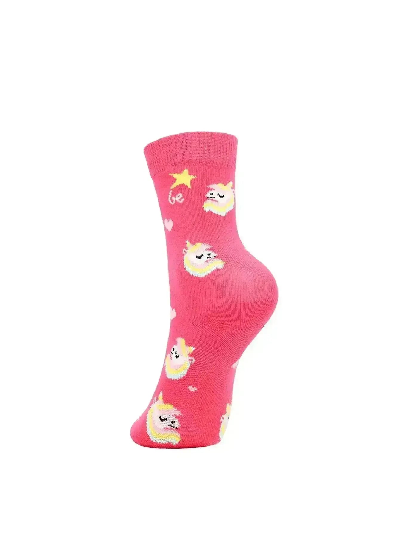 Be Lenka Kids - Lot de 3 paires de chaussettes barefoot Crew Unicorn BubleGum Rose