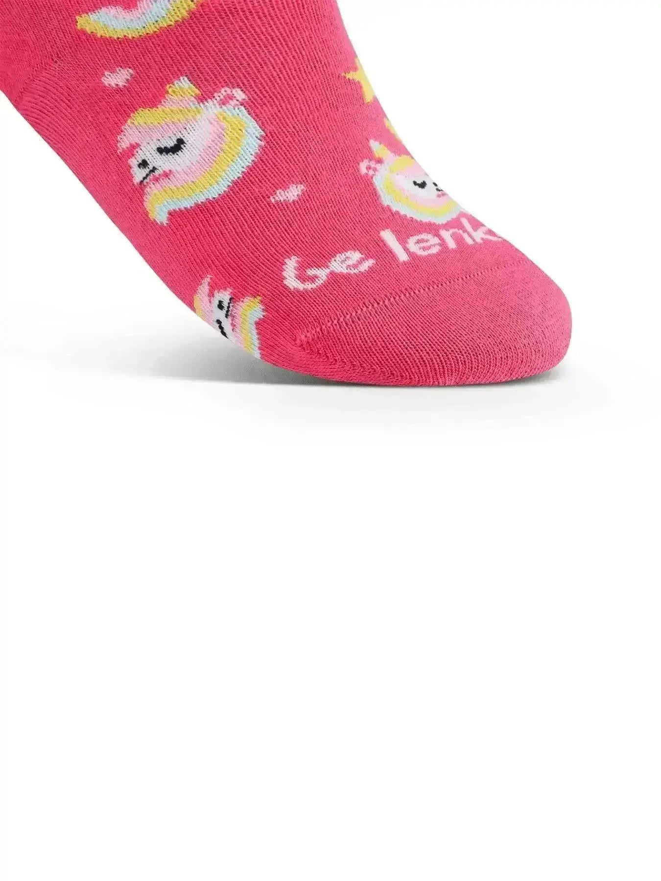 Be Lenka Kids - Chaussettes barefoot Crew Licorne Rose BubbleGum