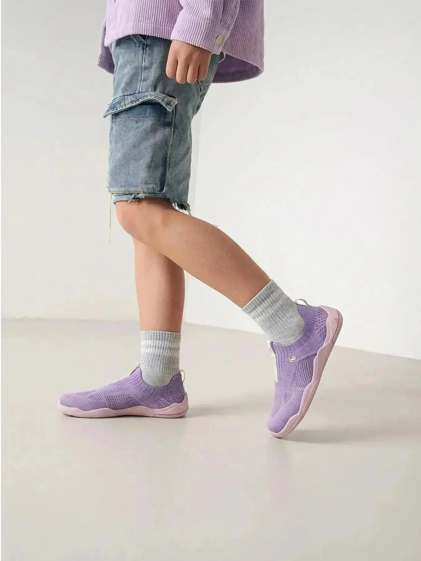 Be Lenka Kids - Luppo Junior Lilac & Pink - Slip-on barefoot