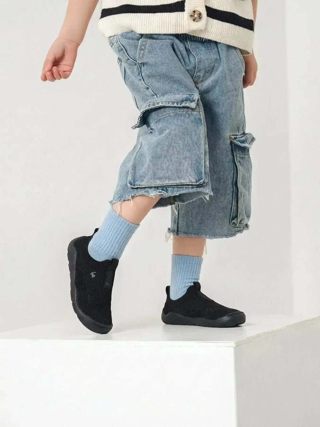 Be Lenka Kids - Luppo Preschool All Black - Slip-on respetuosos primeros pasos negro