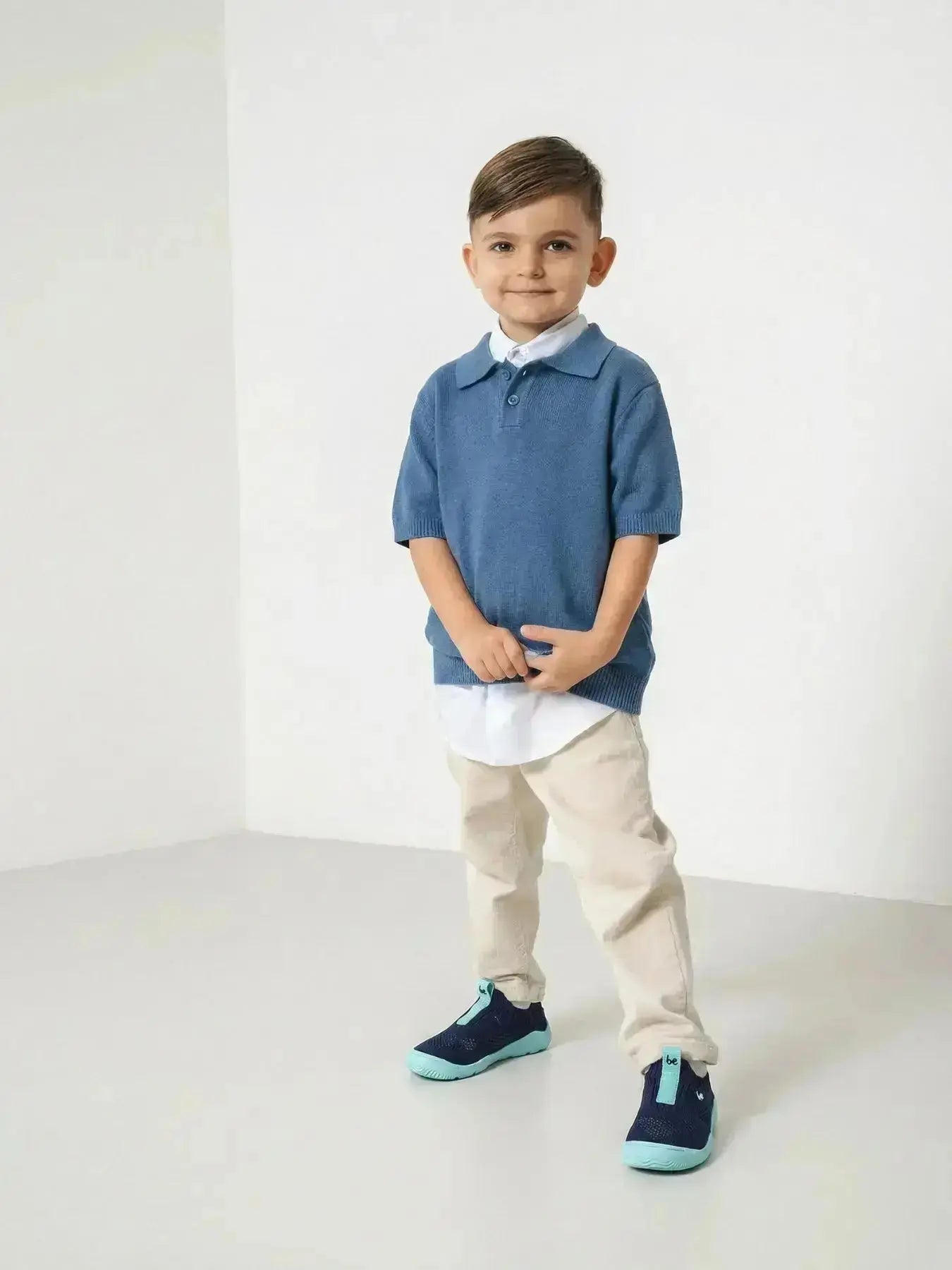 Be Lenka Kids - Luppo Preschool Blue & Aqua - Slip-on respetuosas primeros pasos azules