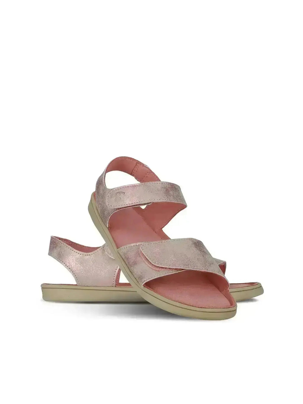 Be Lenka Kids - Miami Coral Sparkle - Sandalias barefoot infantiles rosa