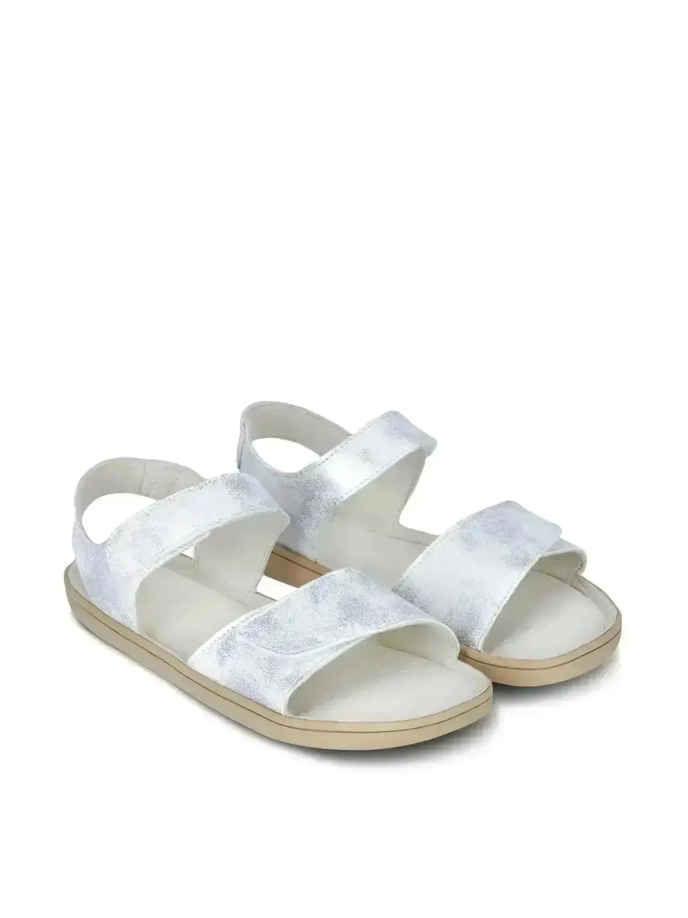 Be Lenka Kids - Miami Off White Sparkle - Sandalias barefoot infantiles blanco