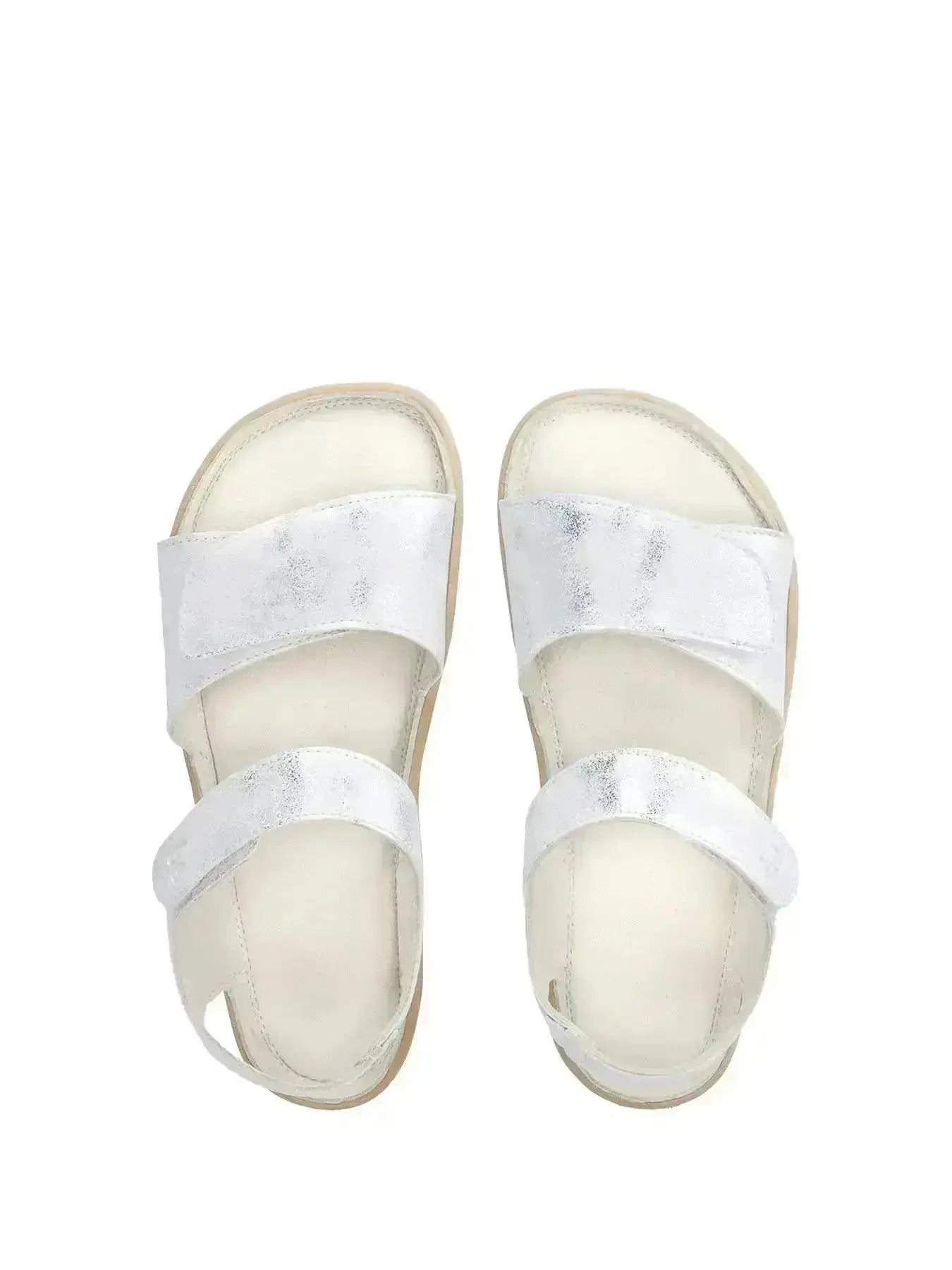 Be Lenka Kids - Miami Off White Sparkle - Sandalias barefoot infantiles blanco
