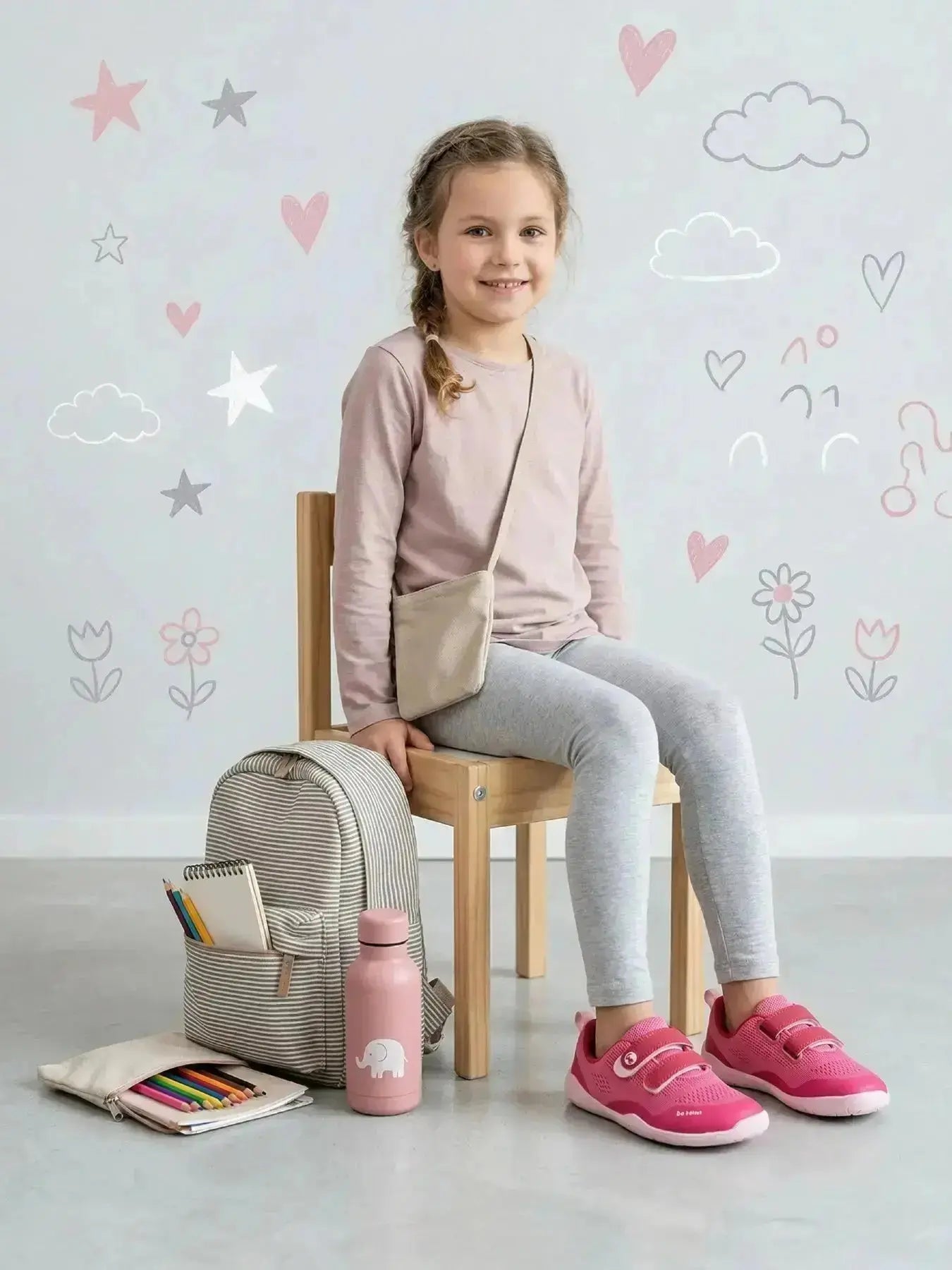 Be Lenka Kids - Nubo Pink - Zapatillas barefoot
