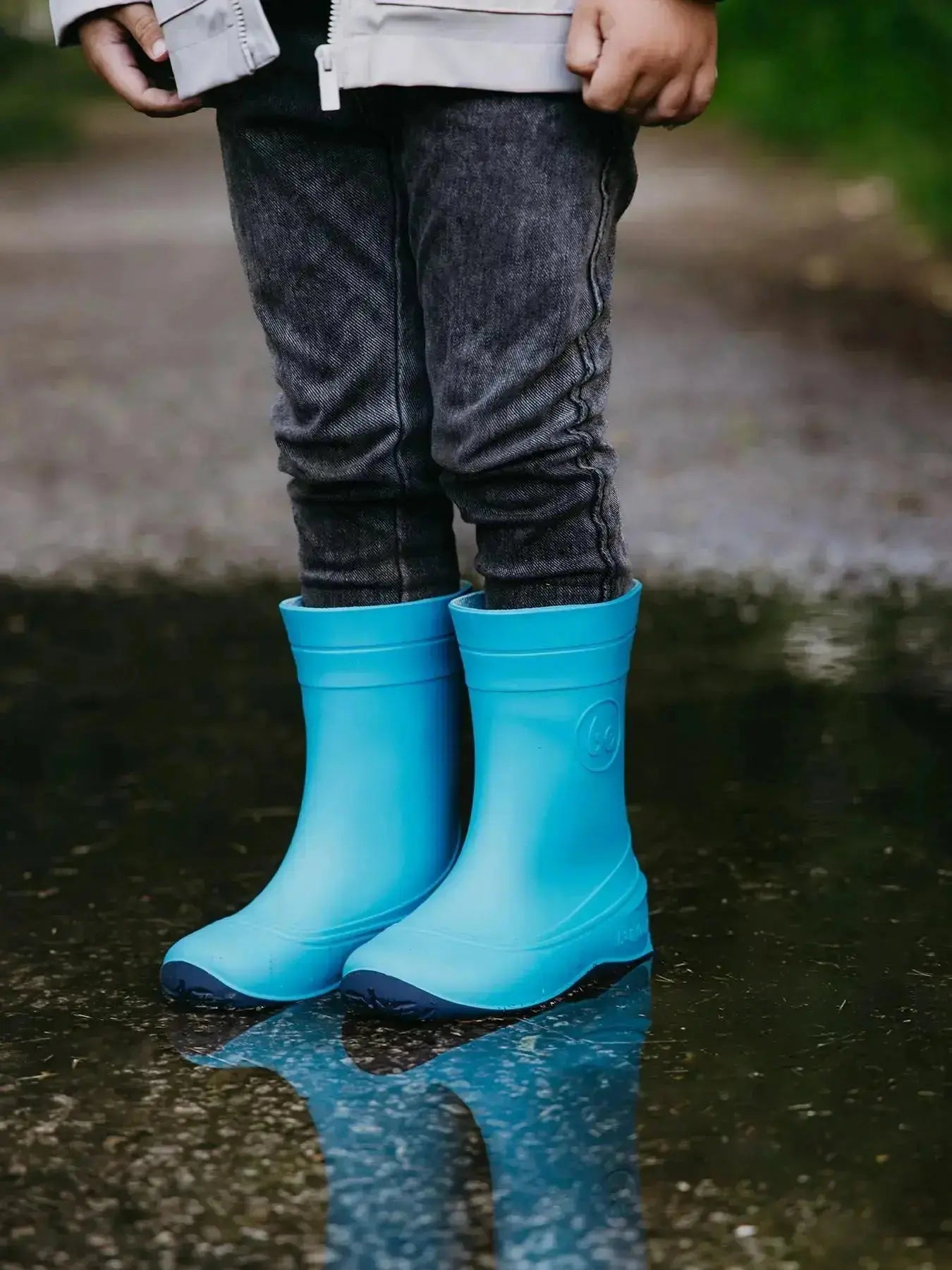 Be Lenka Kids - Pudds Aqua Blue - Botas de agua respetuosas infantiles azul