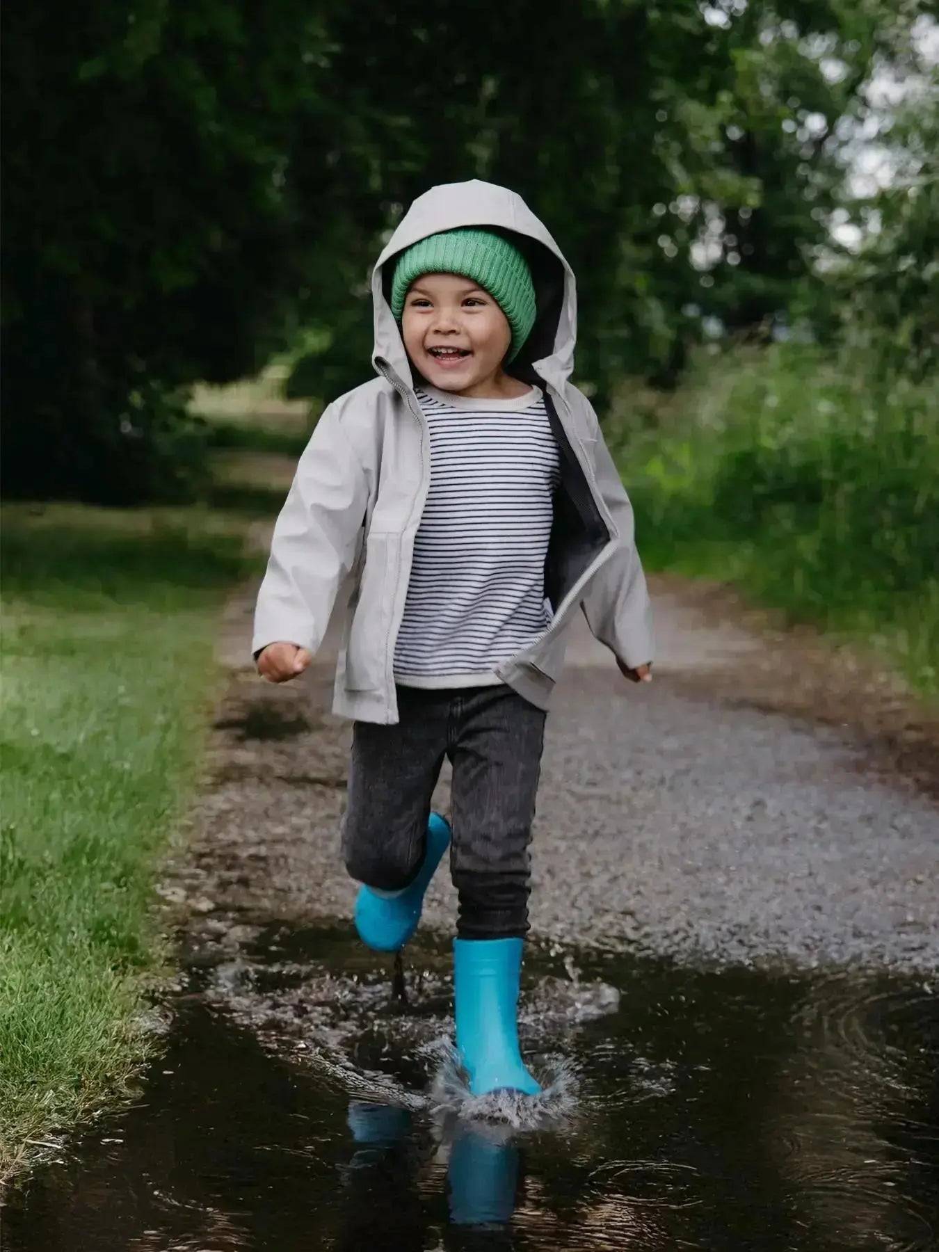 Be Lenka Kids - Pudds Aqua Blue - Botas de agua respetuosas infantiles azul