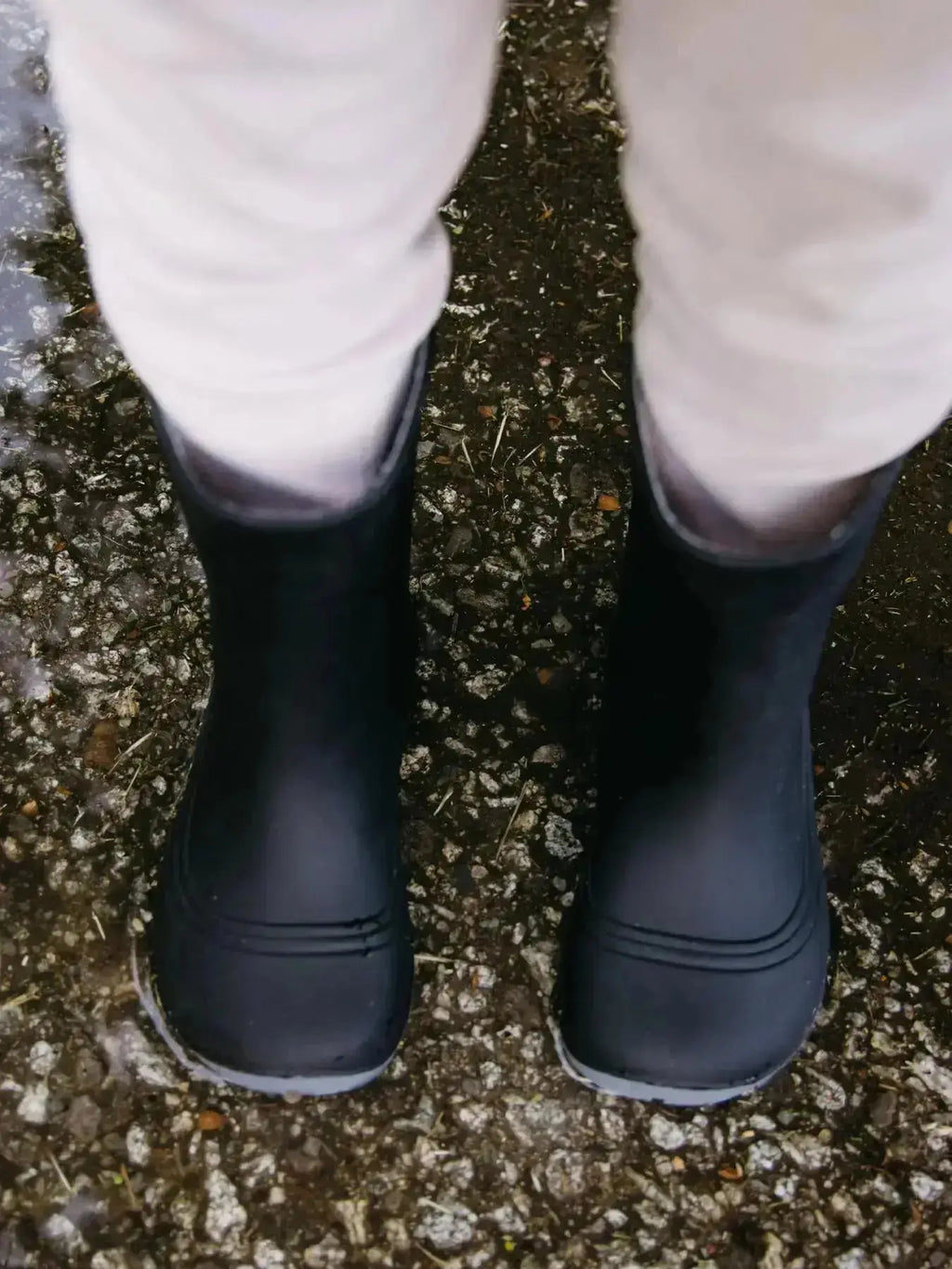 Be Lenka Kids - Pudds Black - Bottes de pluie barefoot