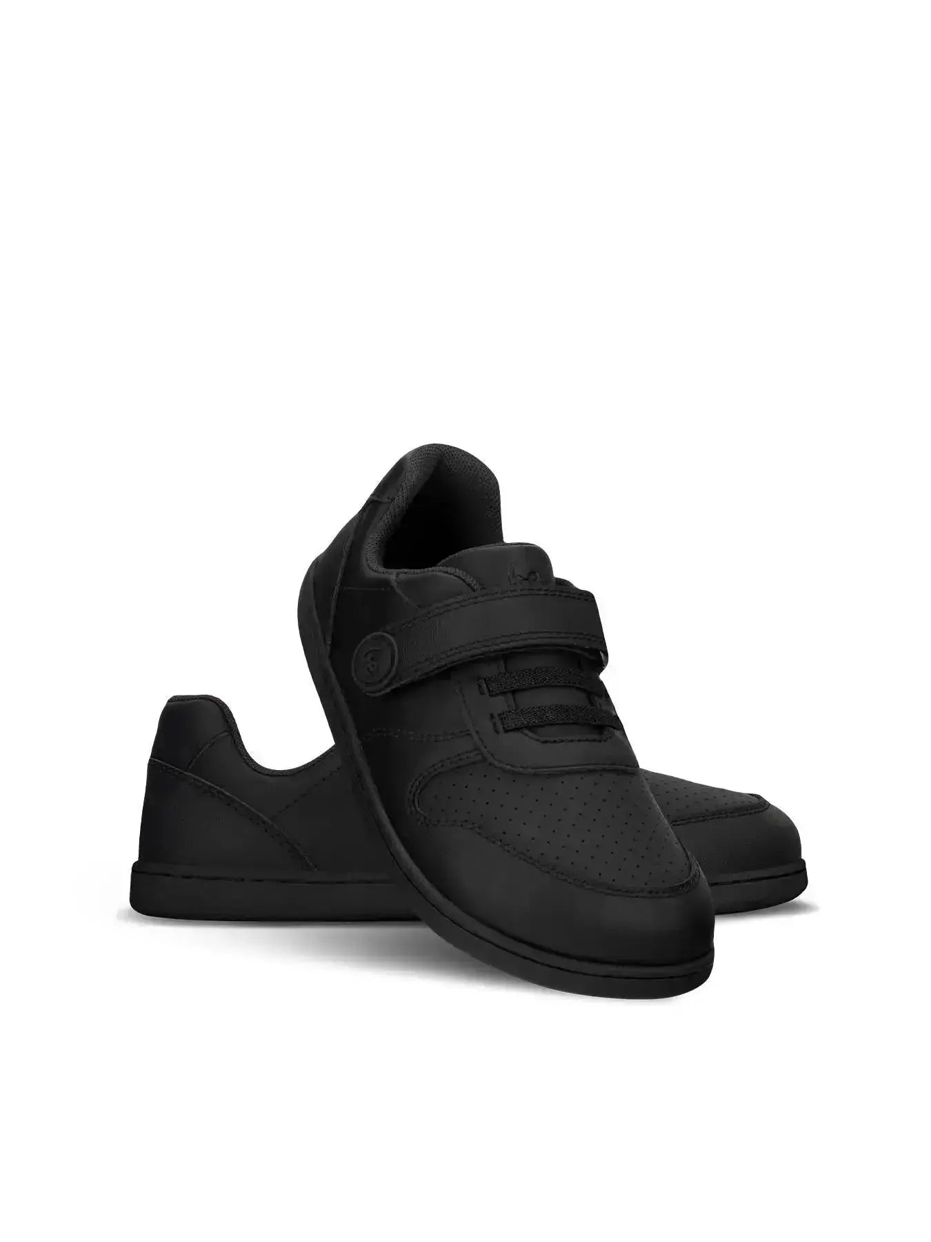Be Lenka Kids - Scoot All Black - Zapatos colegiales barefoot infantiles negros