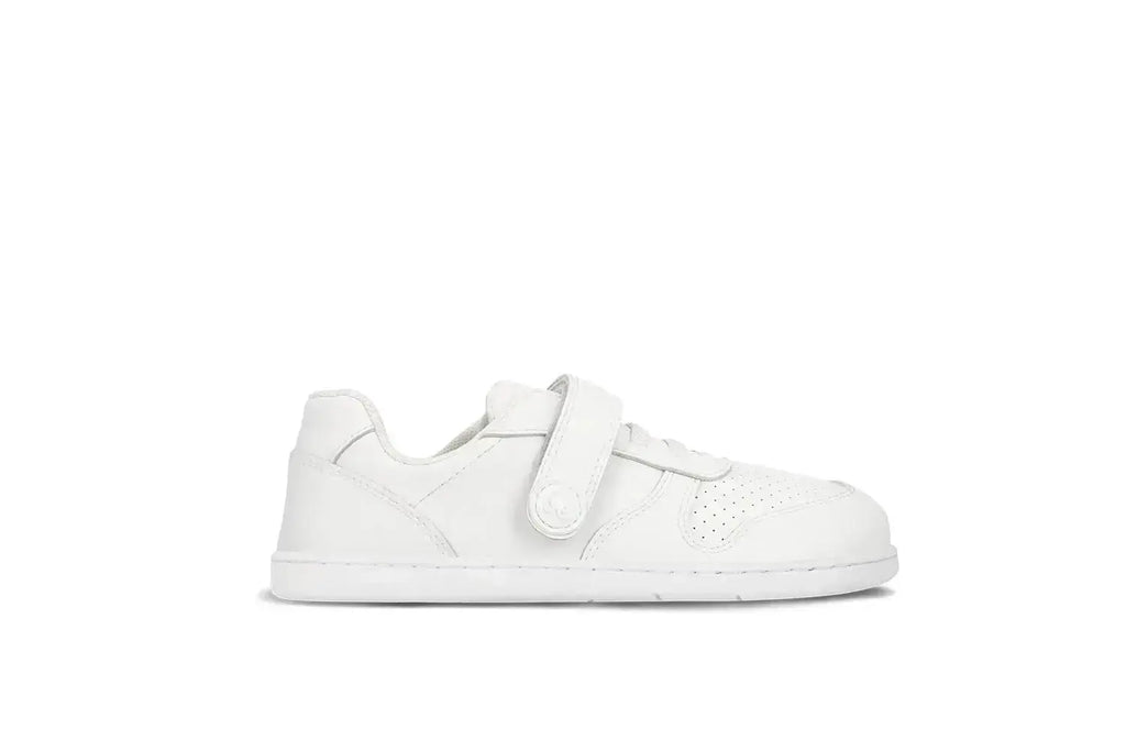 Be Lenka Kids - Scoot All White - Zapatillas colegiales barefoot infantiles blancas