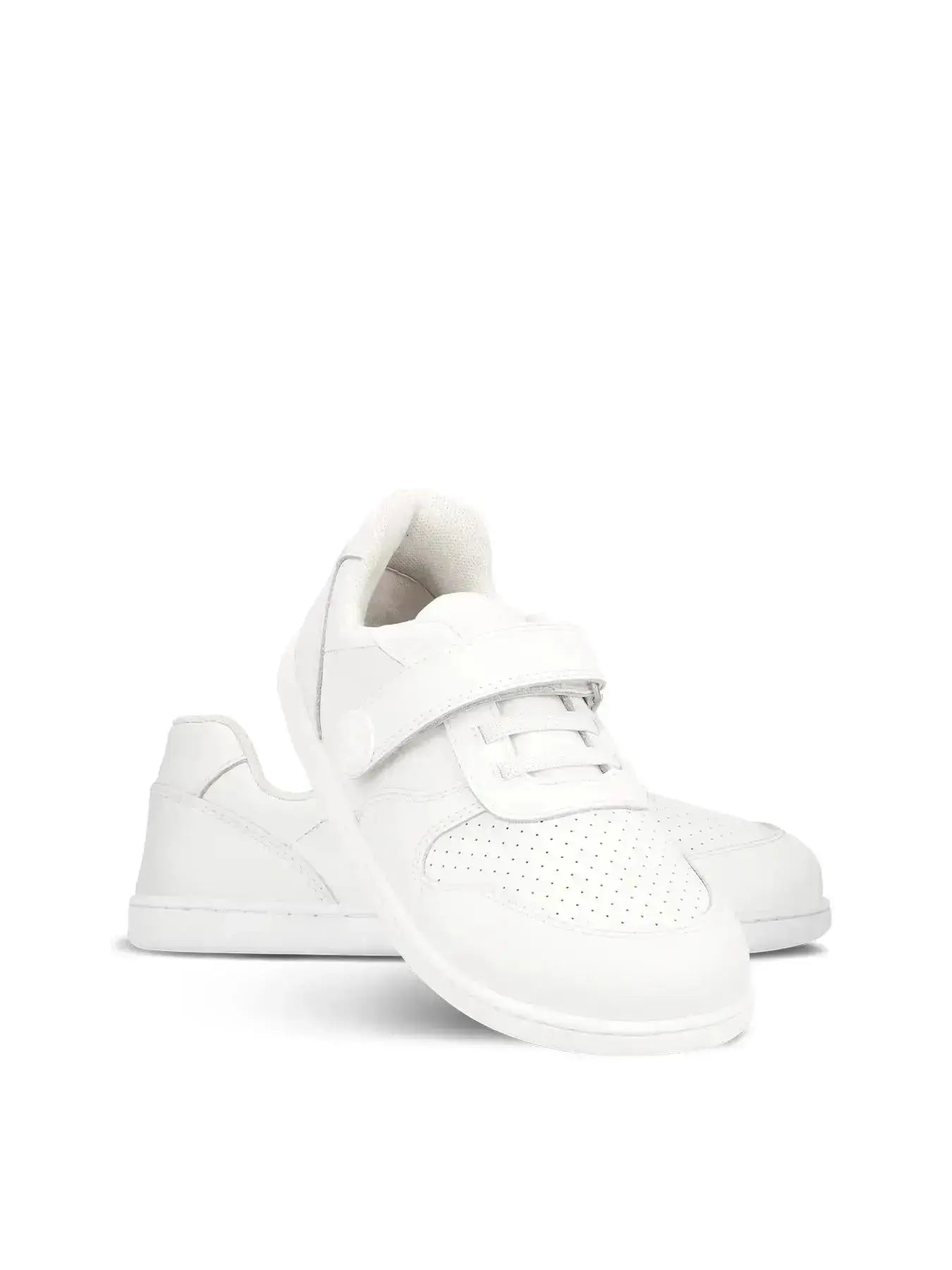 Be Lenka Kids - Scoot All White - Zapatillas colegiales barefoot infantiles blancas