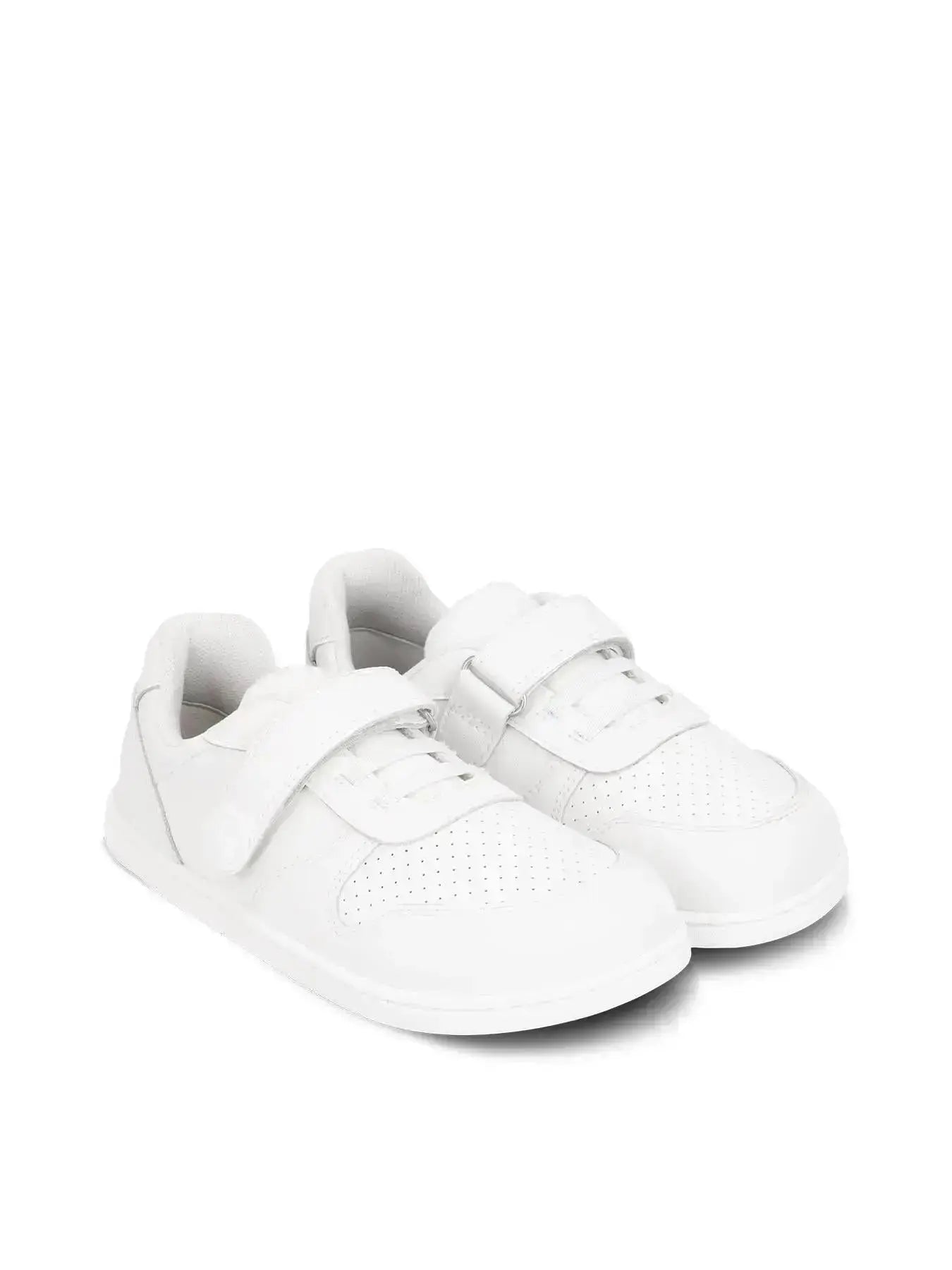 Be Lenka Kids - Scoot All White - Zapatillas colegiales barefoot infantiles blancas
