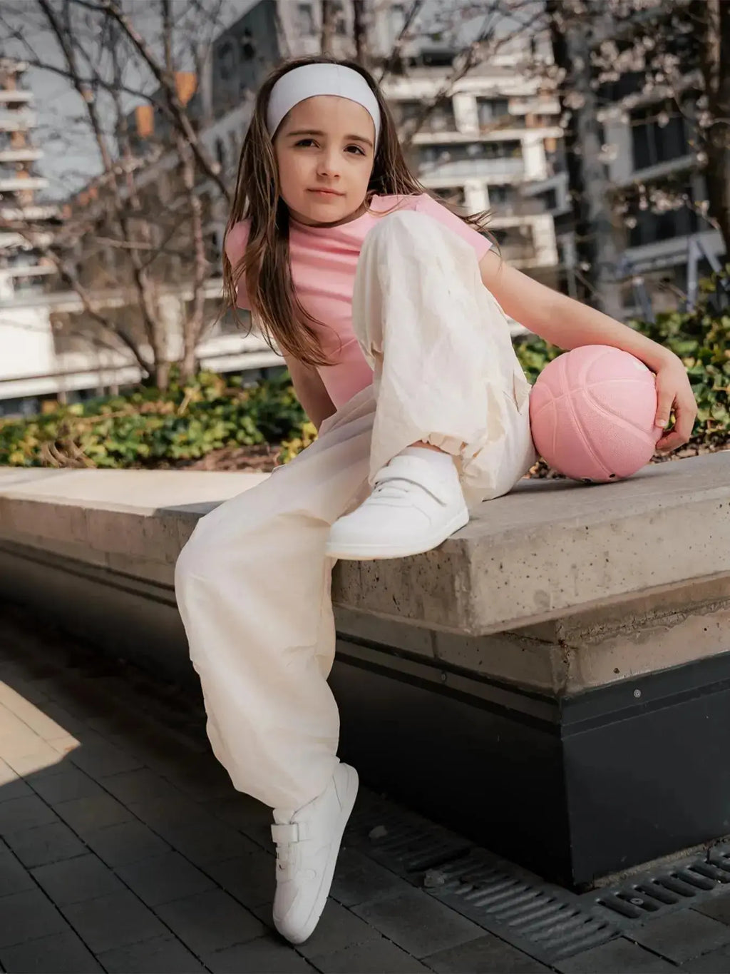Be Lenka Kids - Scoot All White - Zapatillas colegiales barefoot infantiles blancas