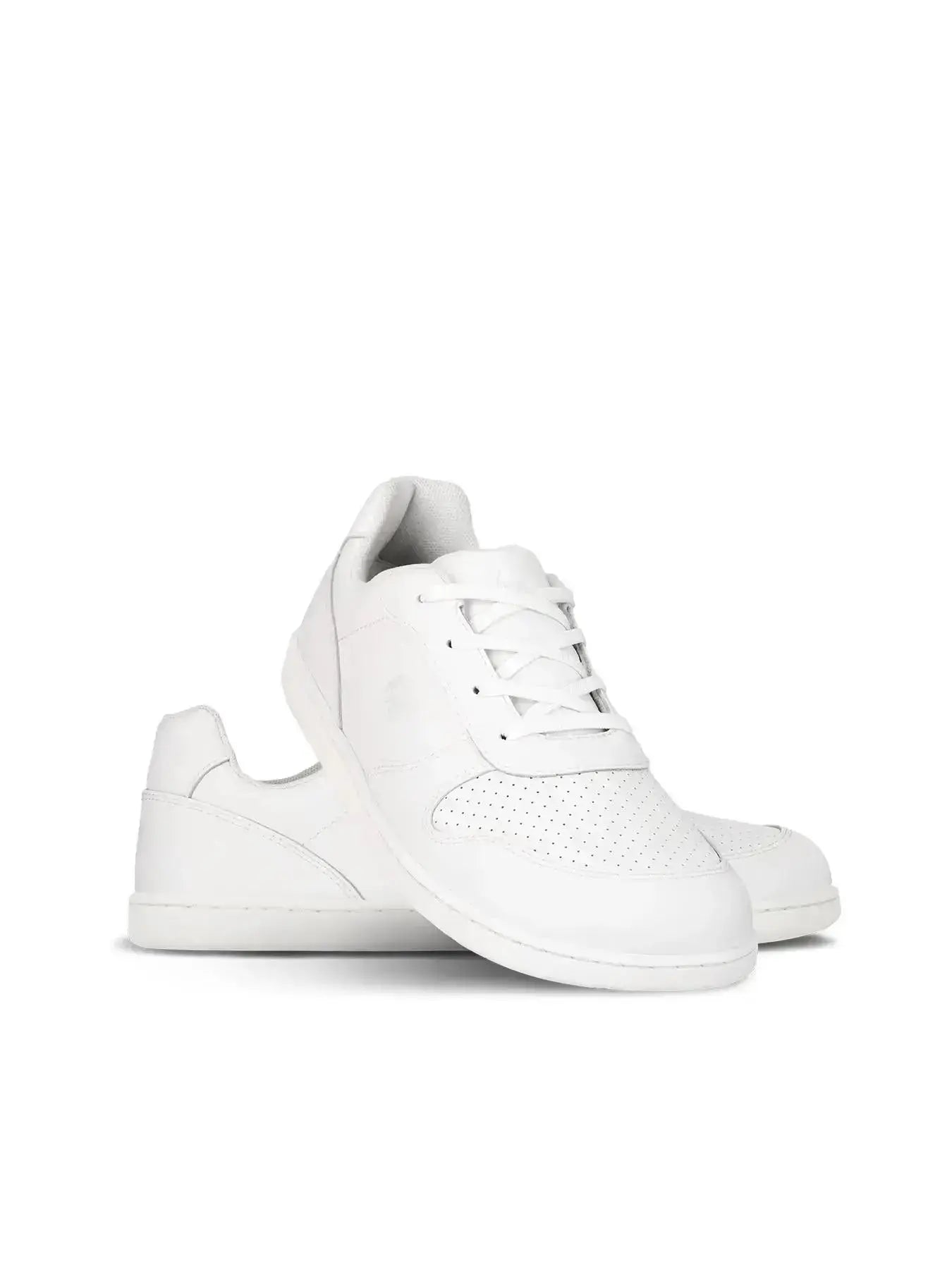 Be Lenka Kids - Scoot Junior All White - Zapatillas colegiales barefoot infantiles blancas