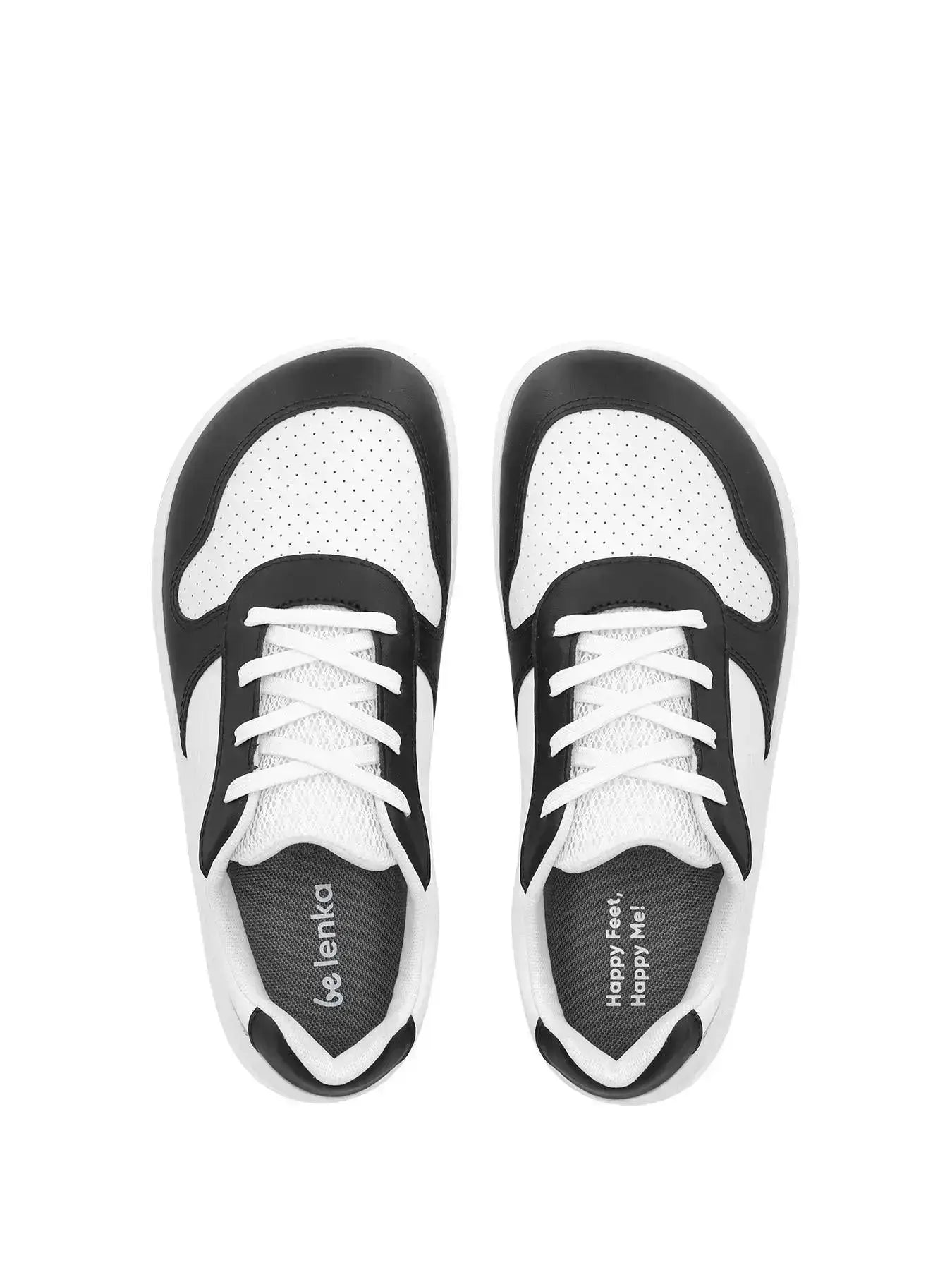 Be Lenka Kids - Scoot Junior Blanc & Noir - Chaussures barefoot