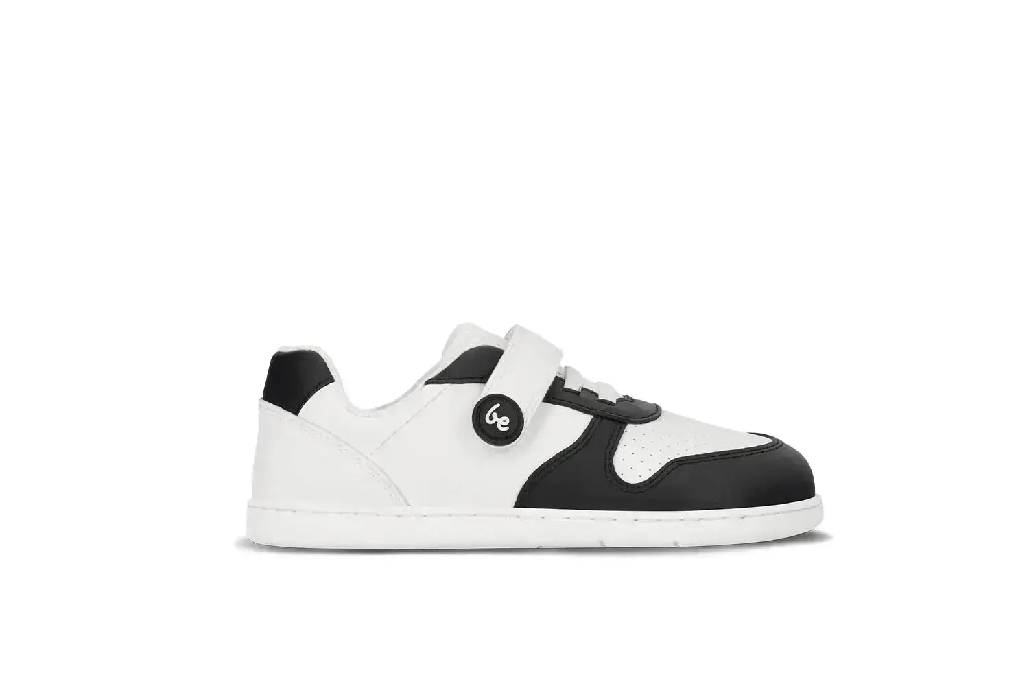 Be Lenka Kids - Scoot White & Black - Zapatillas Barefoot infantiles blancas y negras
