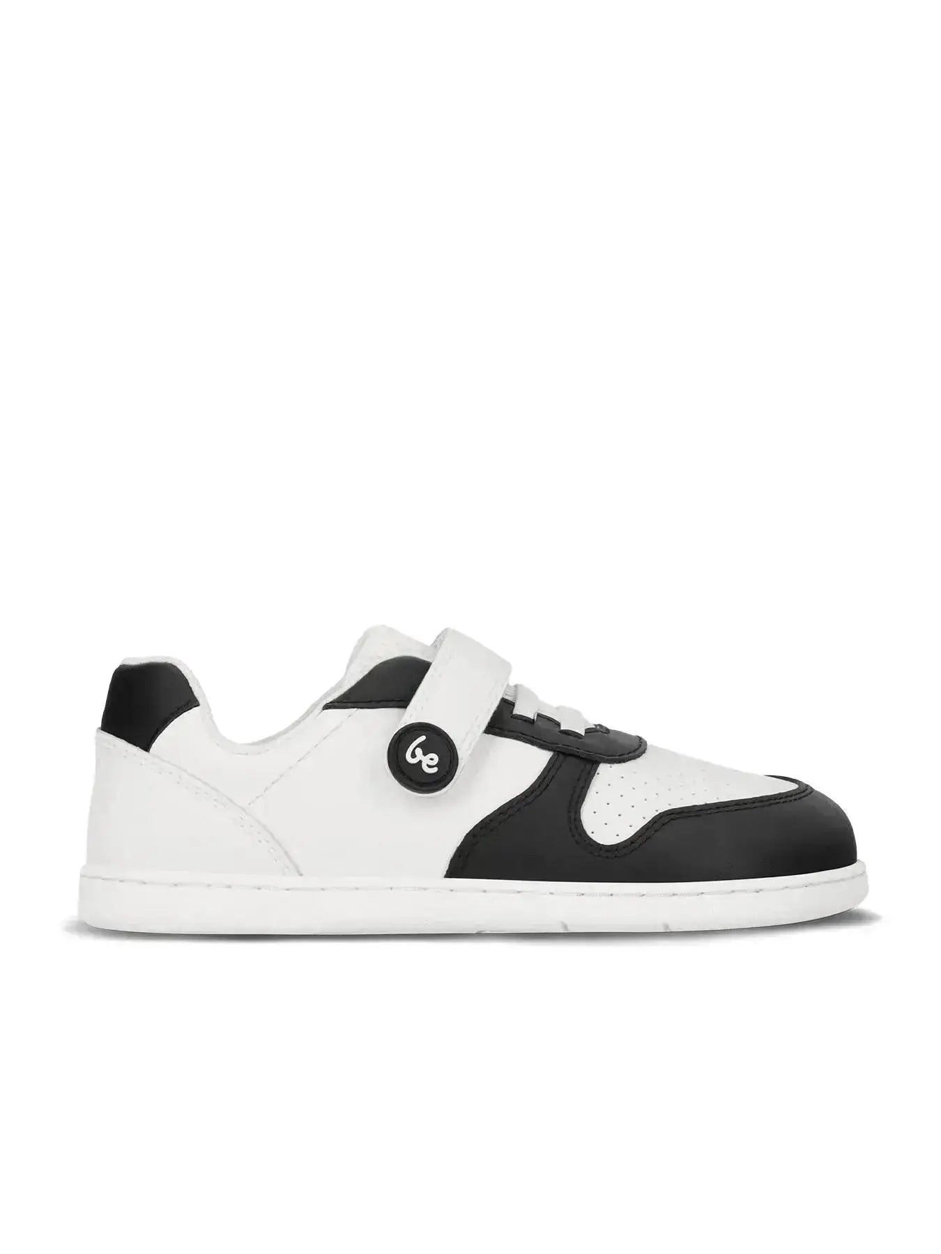 Be Lenka Kids - Scoot White & Black - Zapatillas Barefoot infantiles blancas y negras