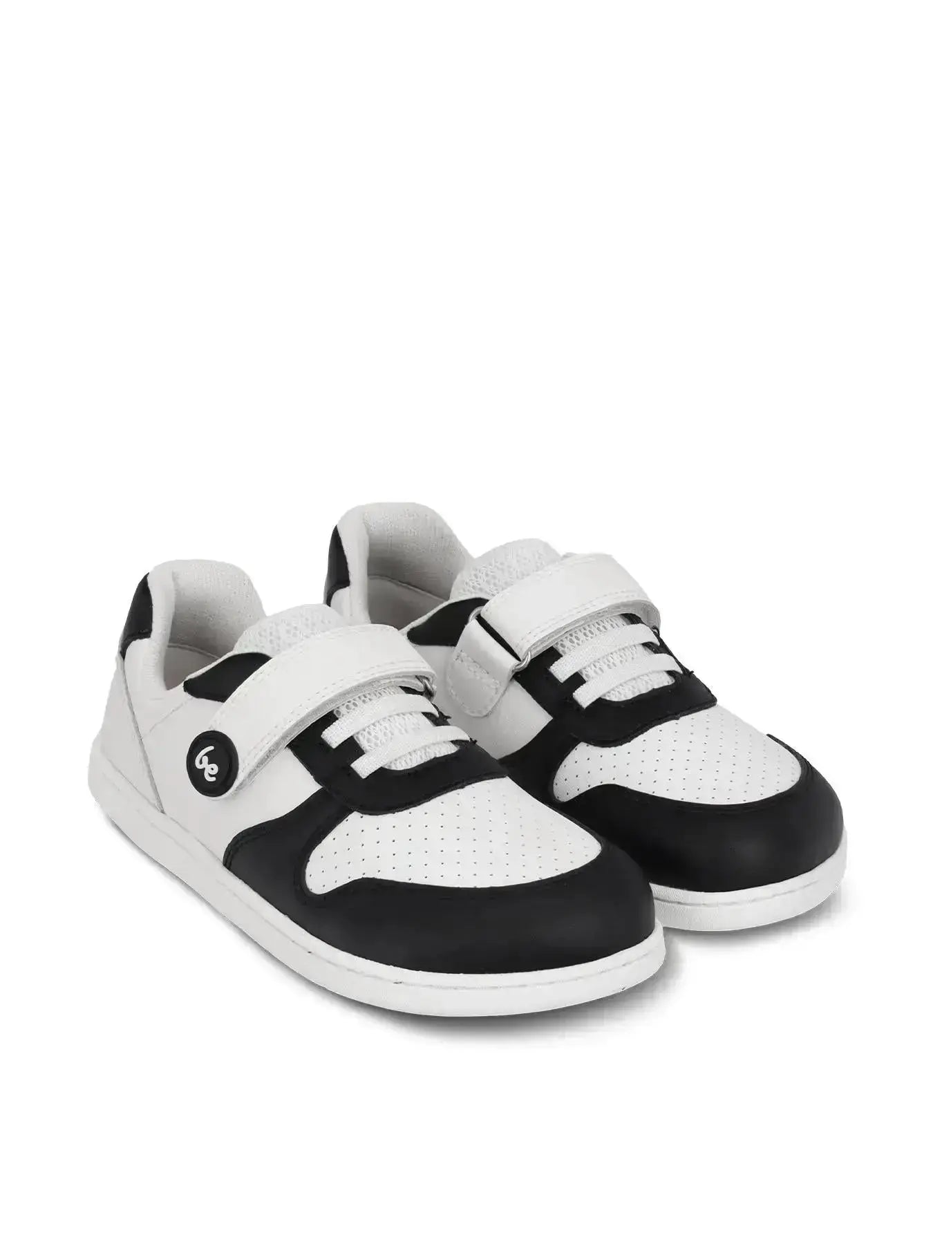 Be Lenka Kids - Scoot White & Black - Zapatillas Barefoot infantiles blancas y negras