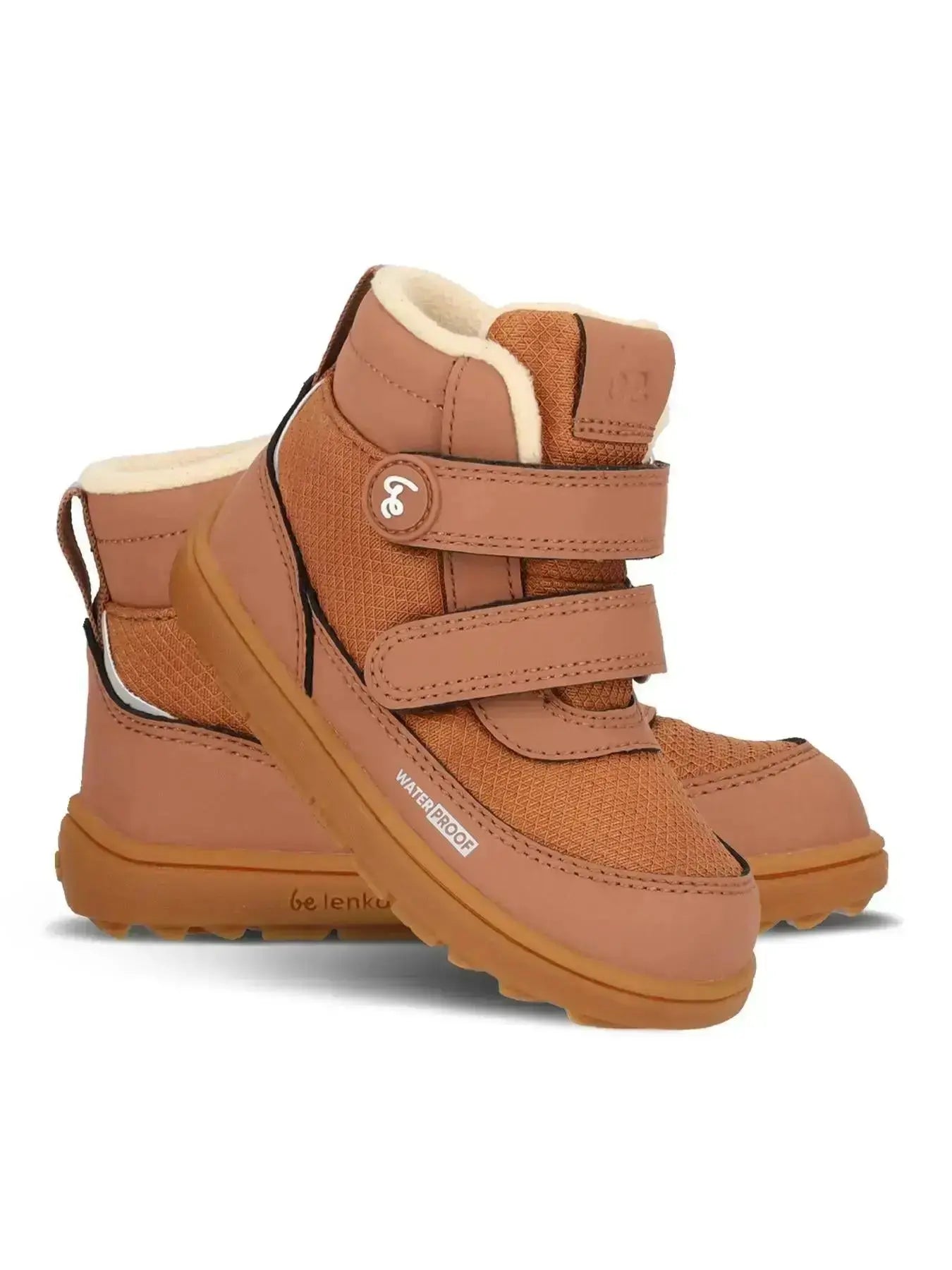 Be Lenka Kids - Zippu All Brown - Chaussures barefoot d'hiver