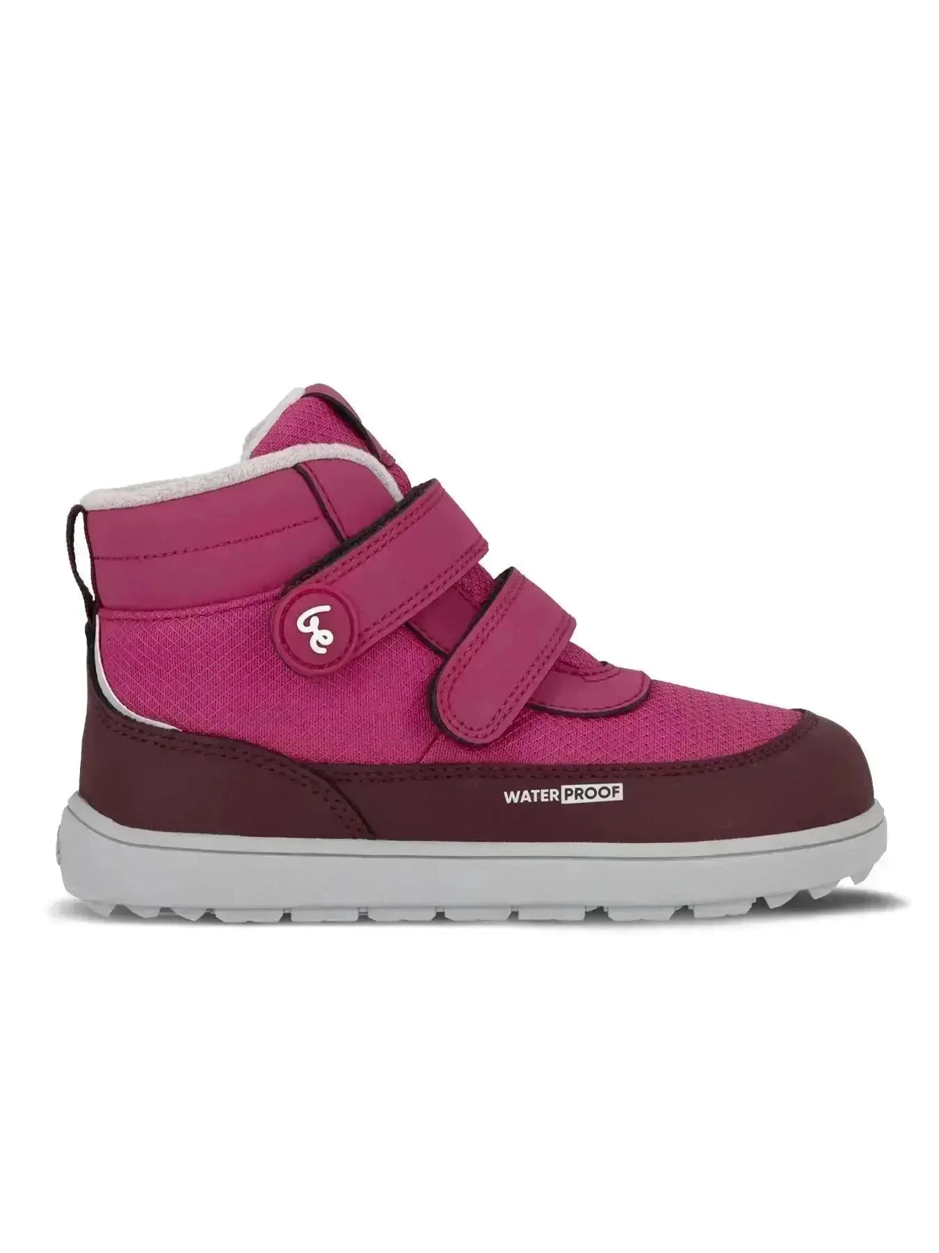 Be Lenka Kids - Zippu Berry & Gris - Chaussures barefoot d'hiver