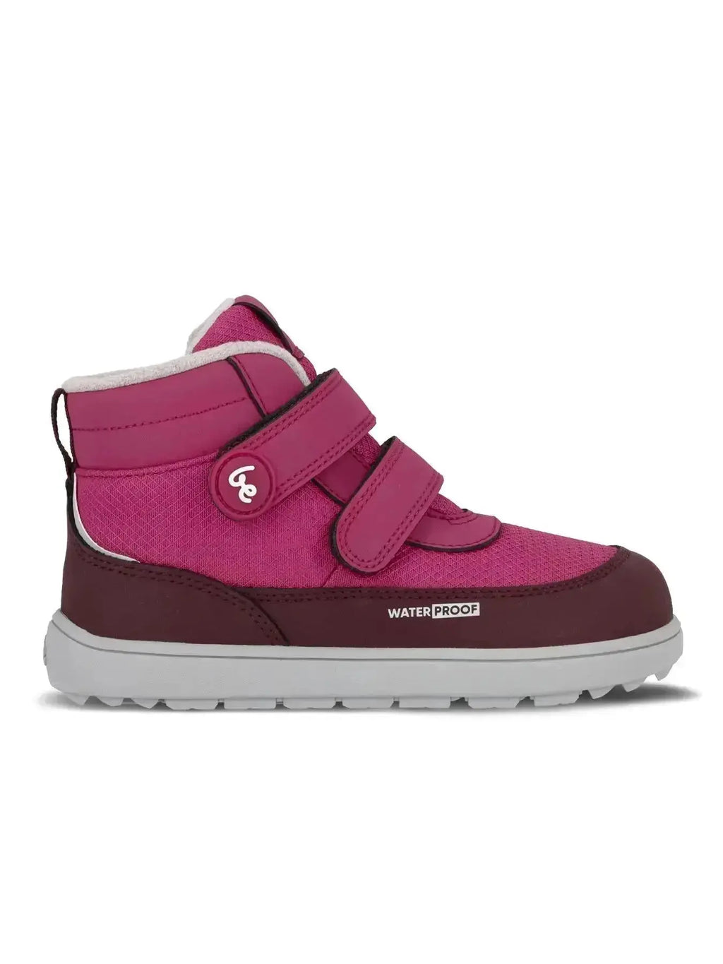 Be Lenka Kids - Zippu Berry & Gris - Chaussures barefoot d'hiver