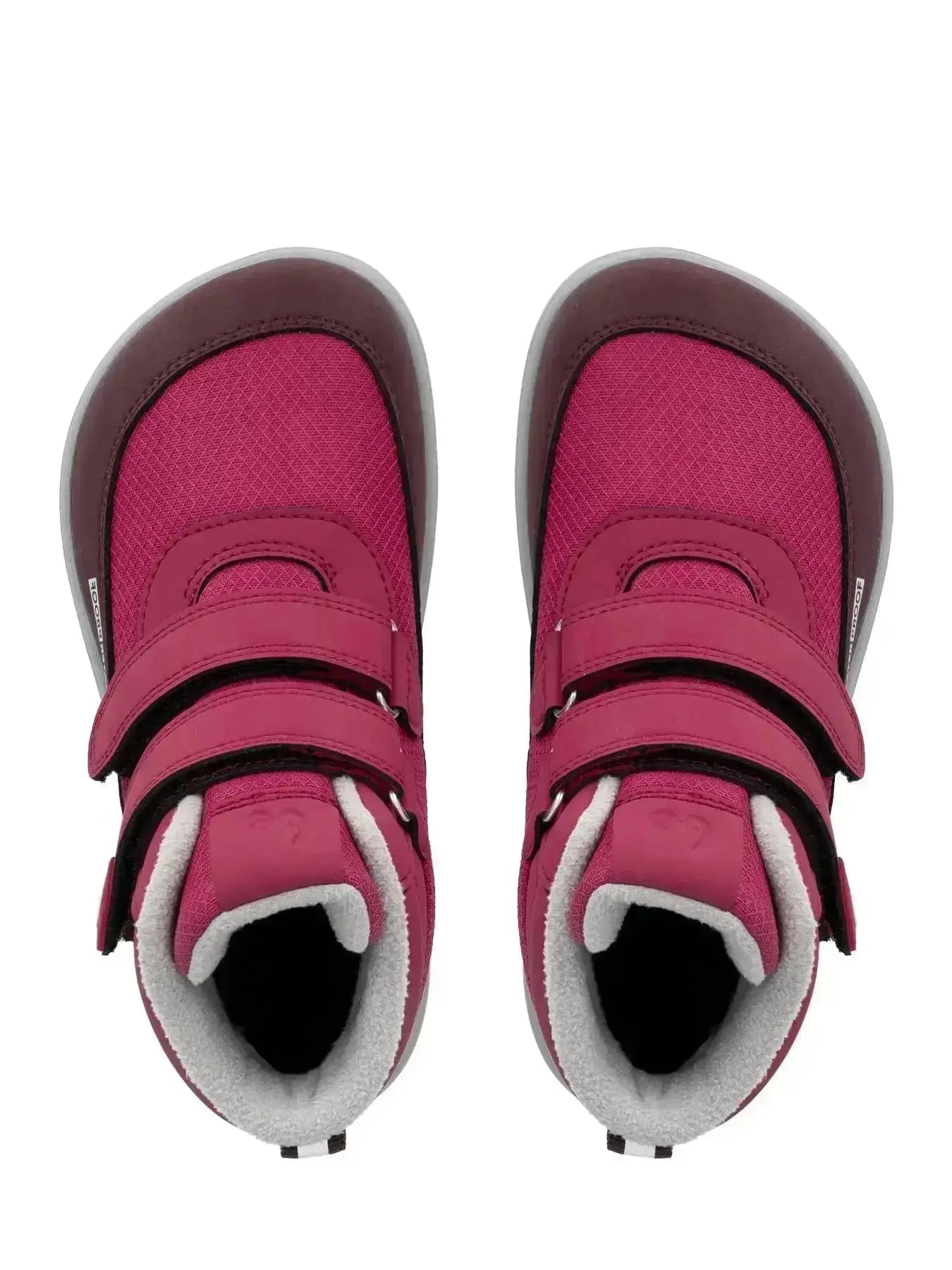 Be Lenka Kids - Zippu Berry & Gris - Chaussures barefoot d'hiver