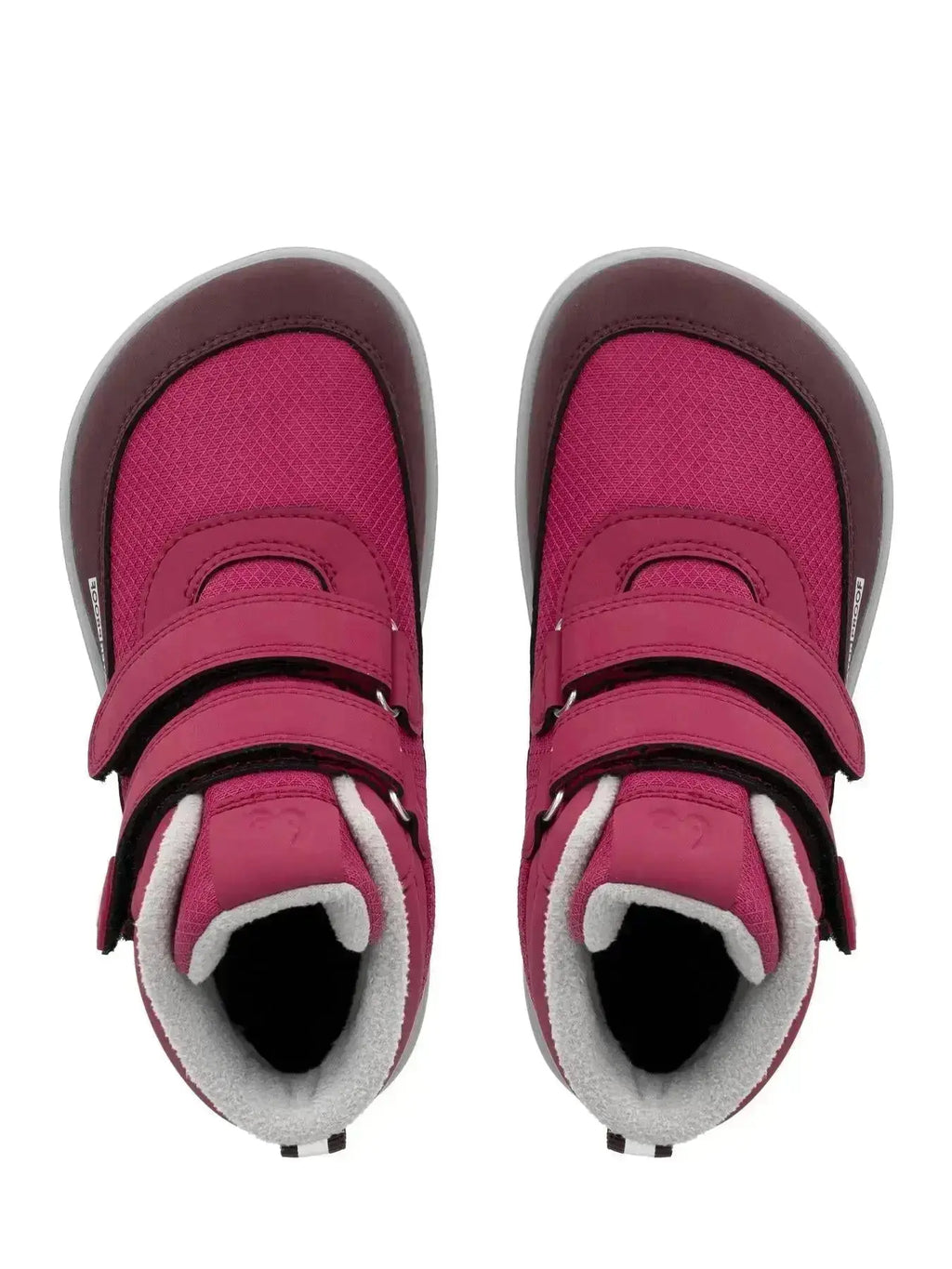 Be Lenka Kids - Zippu Berry & Gris - Chaussures barefoot d'hiver