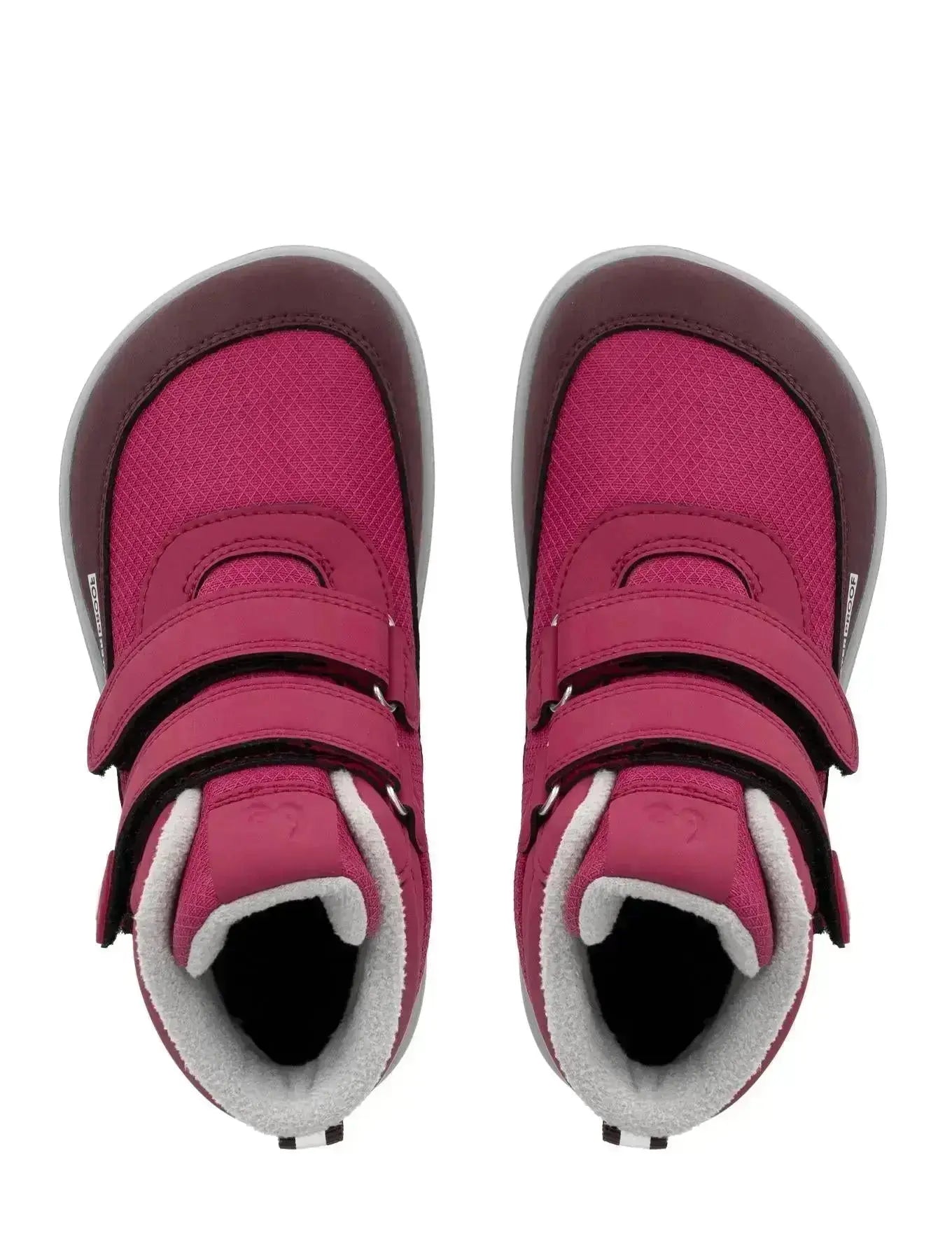 Be Lenka Kids - Zippu Berry & Grey - Zapatos barefoot de invierno
