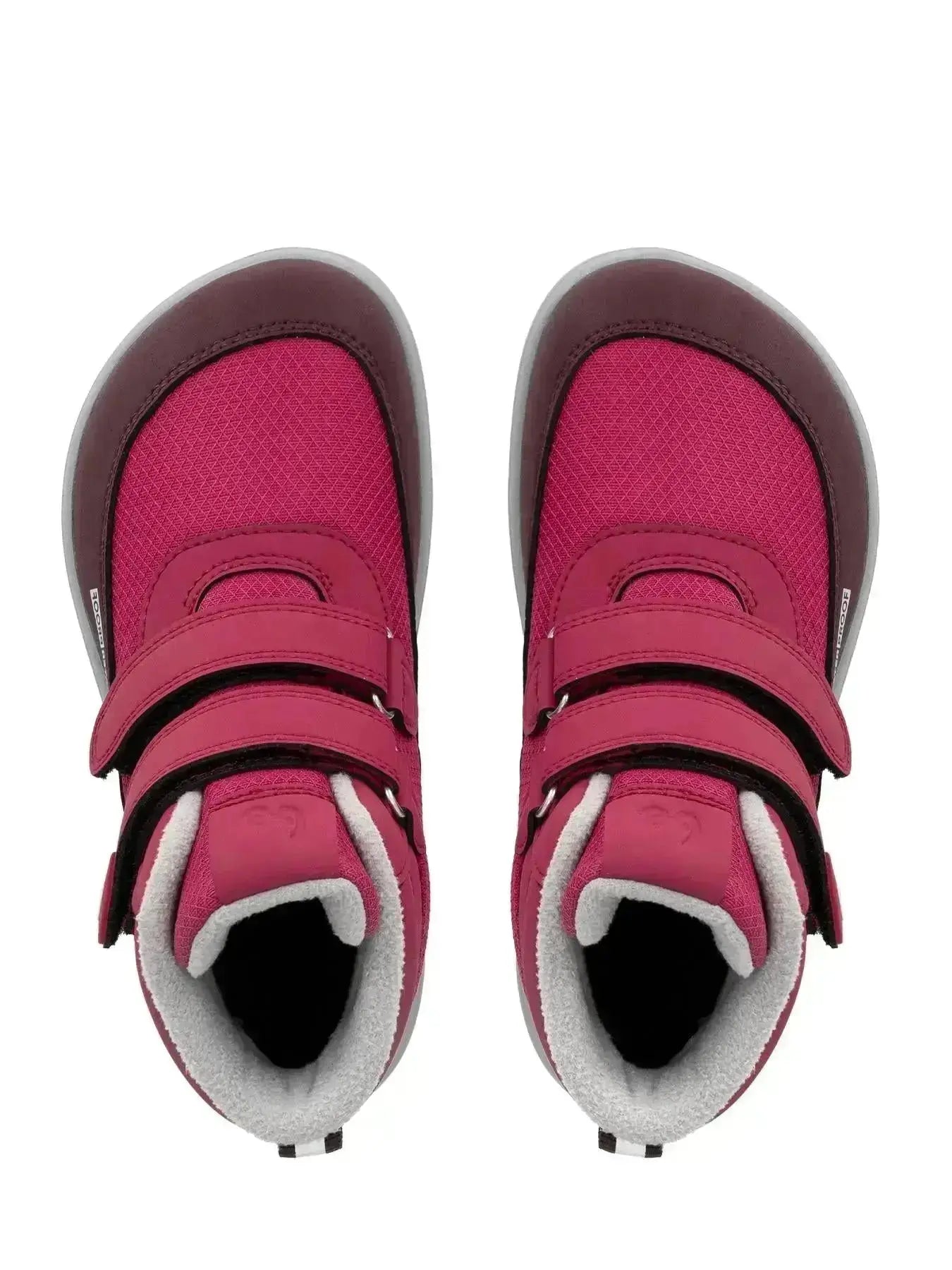 Be Lenka Kids - Zippu Junior Berry & Gris - Chaussures barefoot d'hiver