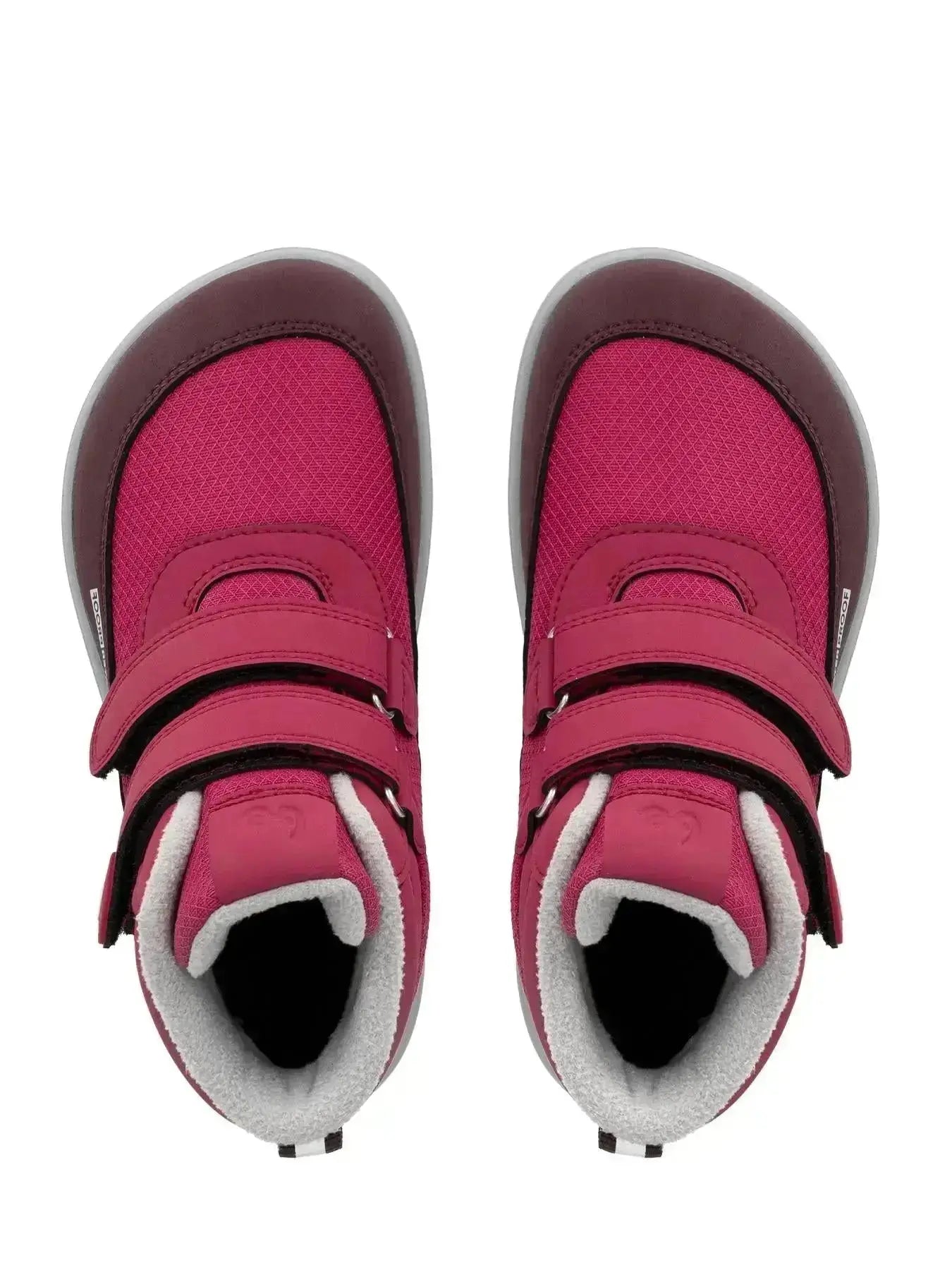 Be Lenka Kids - Zippu Junior Berry & Grey - Zapatos barefoot de invierno