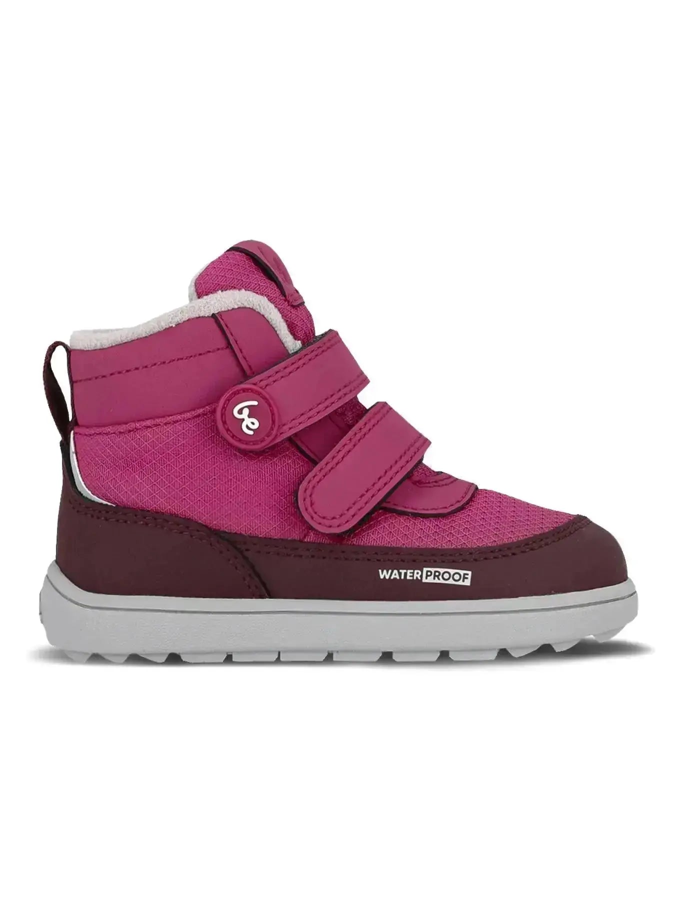 Be Lenka Kids - Zippu Preschool Berry & Grey - Botas respetuosas primeros pasos cereza