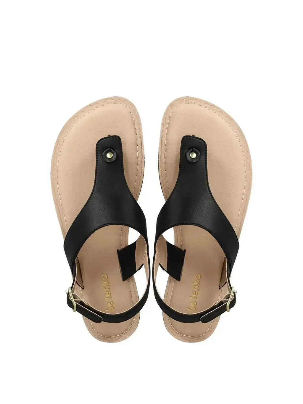 Be Lenka - Promenade 2.0 Black - Sandalias barefoot negras para mujer