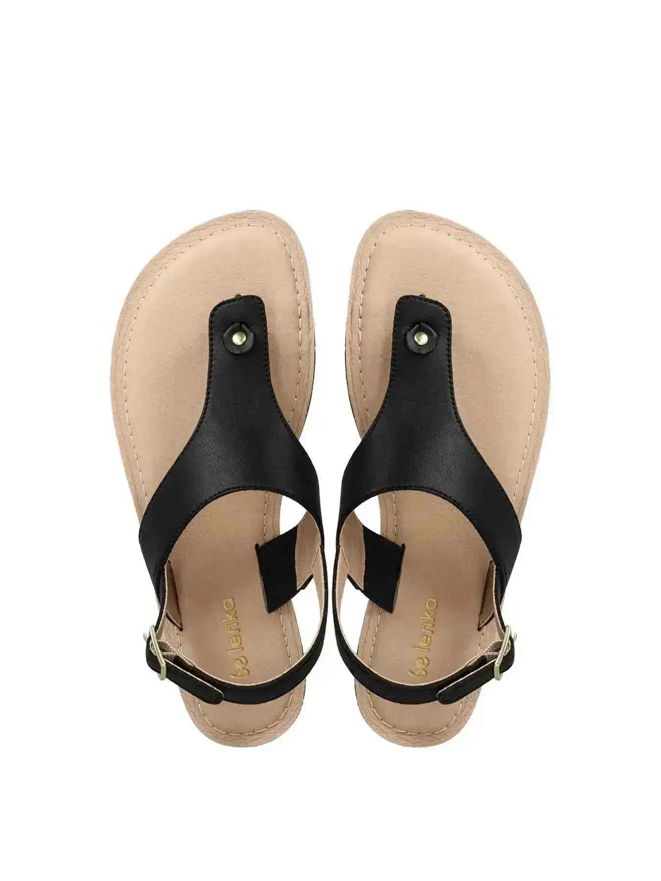 Be Lenka - Promenade 2.0 Black - Sandalias barefoot negras para mujer