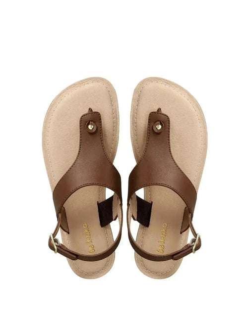 Be Lenka - Promenade Dark Brown - Sandalias barefoot marrones para mujer