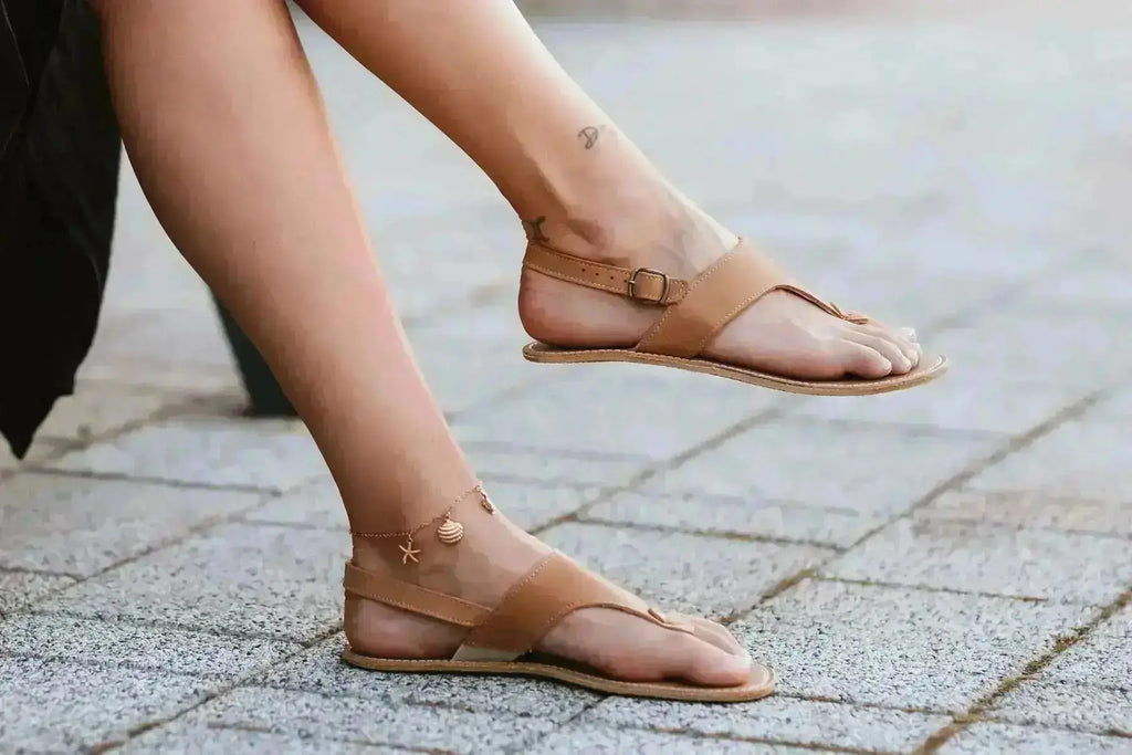 Be Lenka - Promenade Sand - Sandalias barefoot beige para mujer