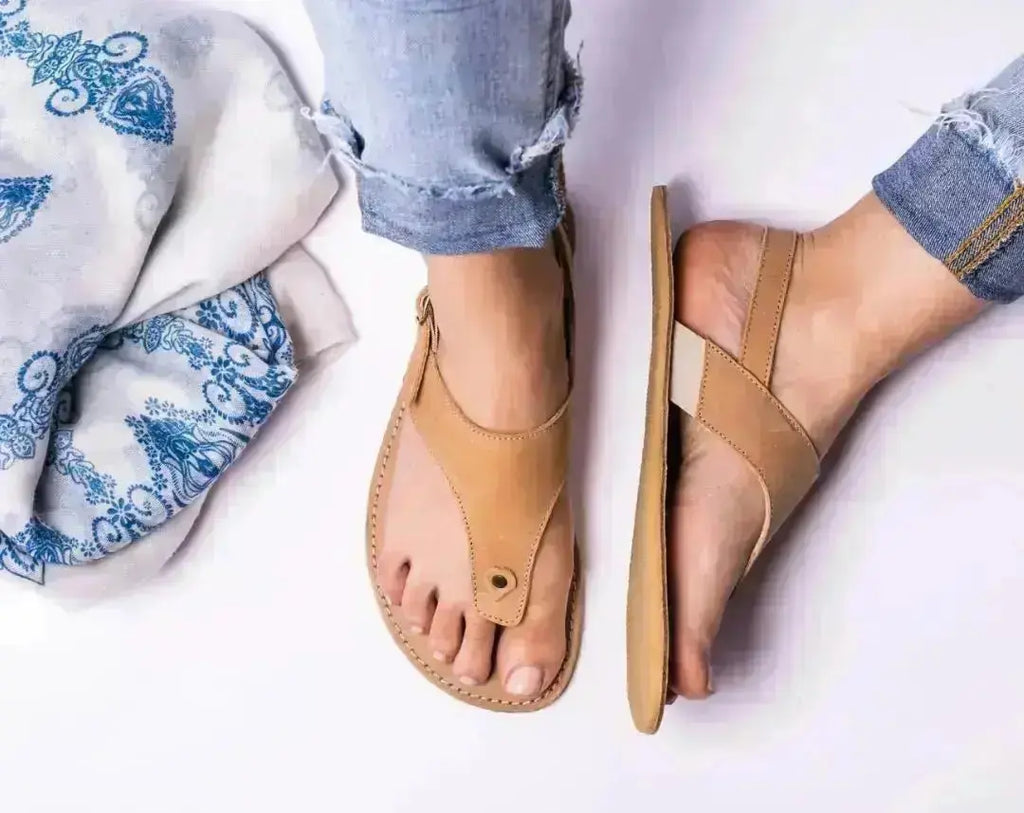 Be Lenka - Promenade Sand - Sandalias barefoot beige para mujer