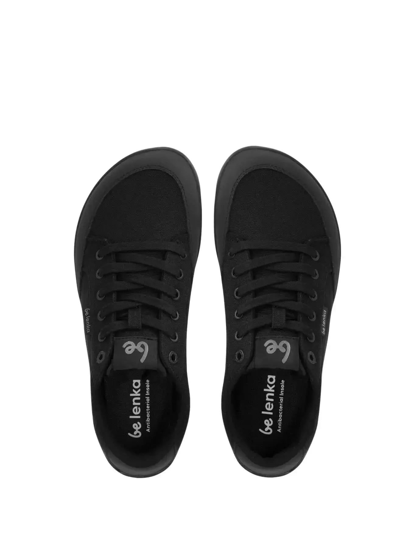 Be Lenka - Rebound Tout Noir - Chaussures minimalistes barefoot en toile