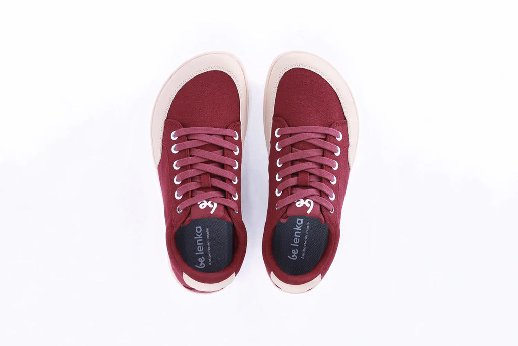 Be Lenka - Rebound Burgundy - Baskets barefoot pour femme